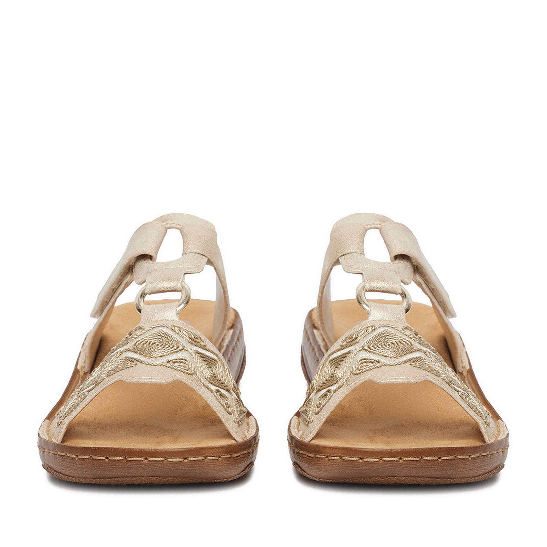Rieker Rieker Damen-Flip-Flops Gold V2864-60 Badepantolette
