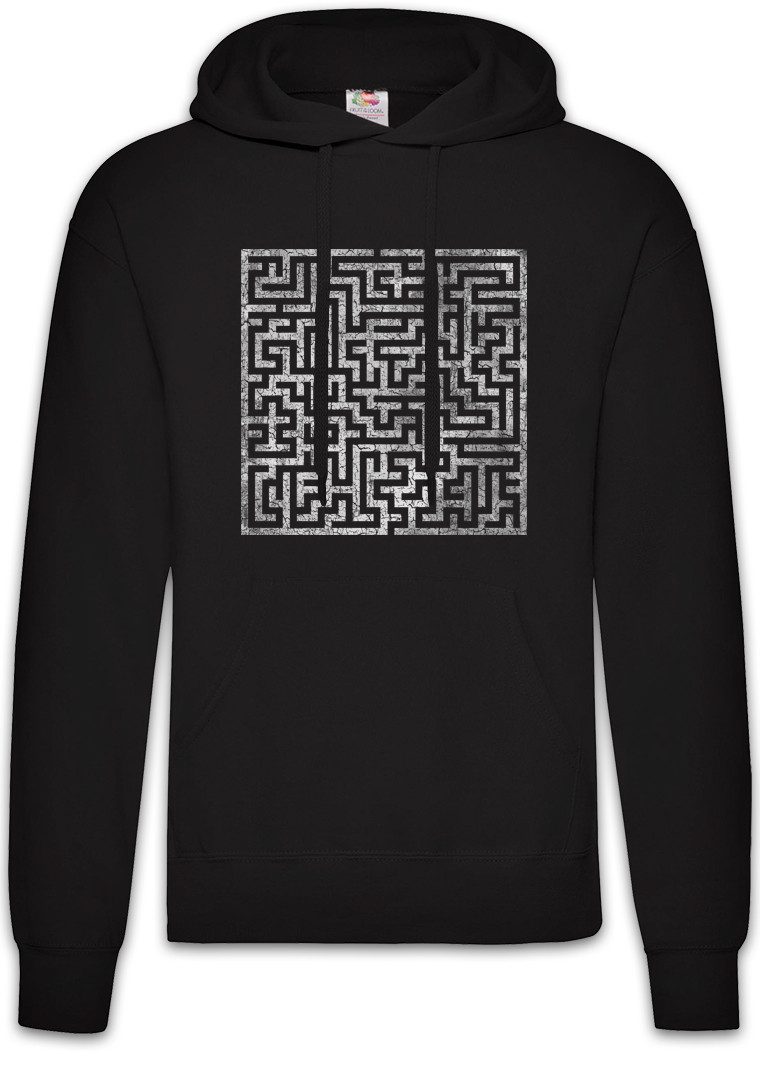 Hoodie Maze IV Herren Hoodie Labyrinth Esoterik Mystik Spirale Hypnose