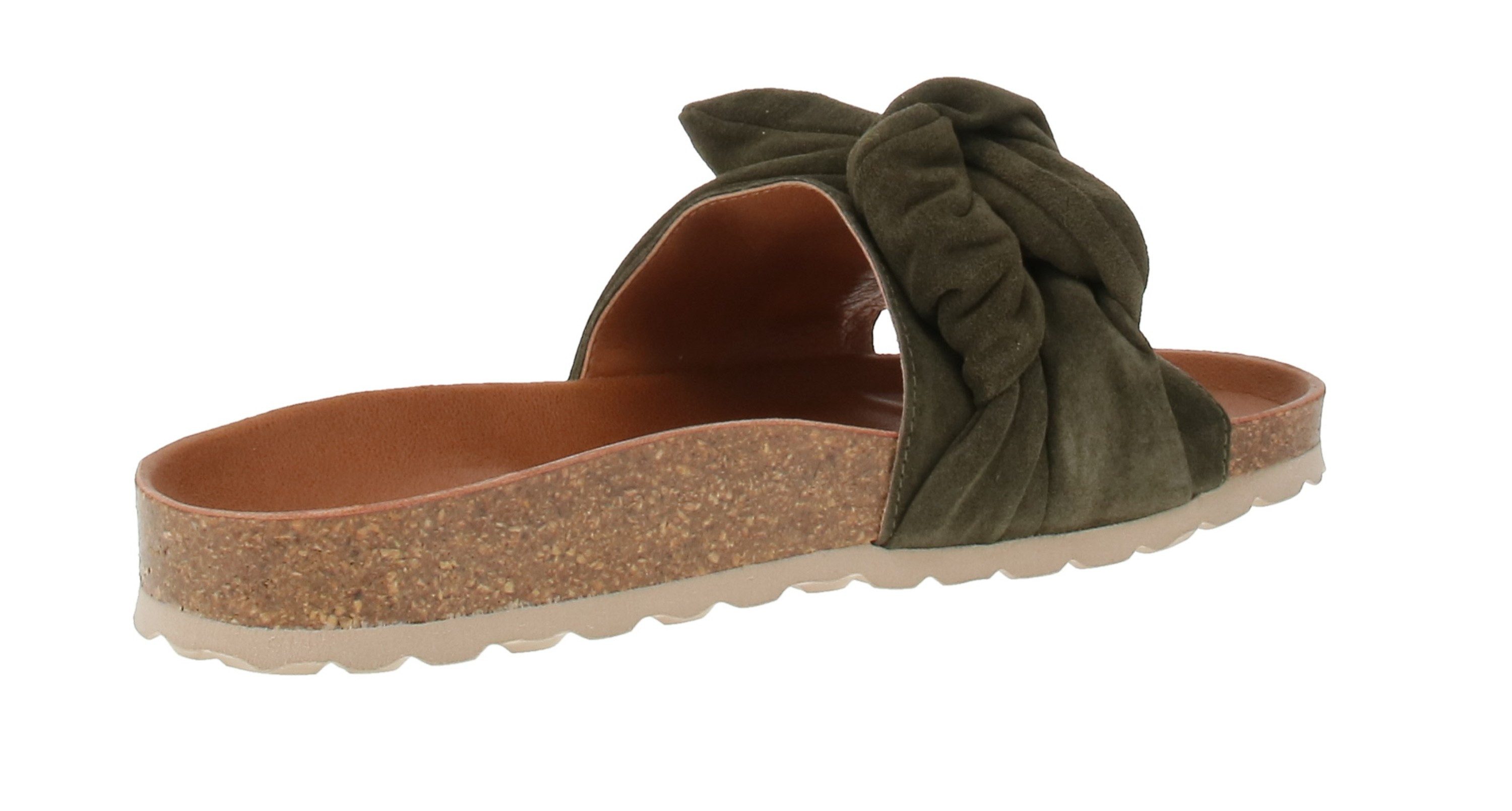 VERBENAS Verbenas 3300470268 Roxy Velour - Damen Pantolette - Kaki Sandale