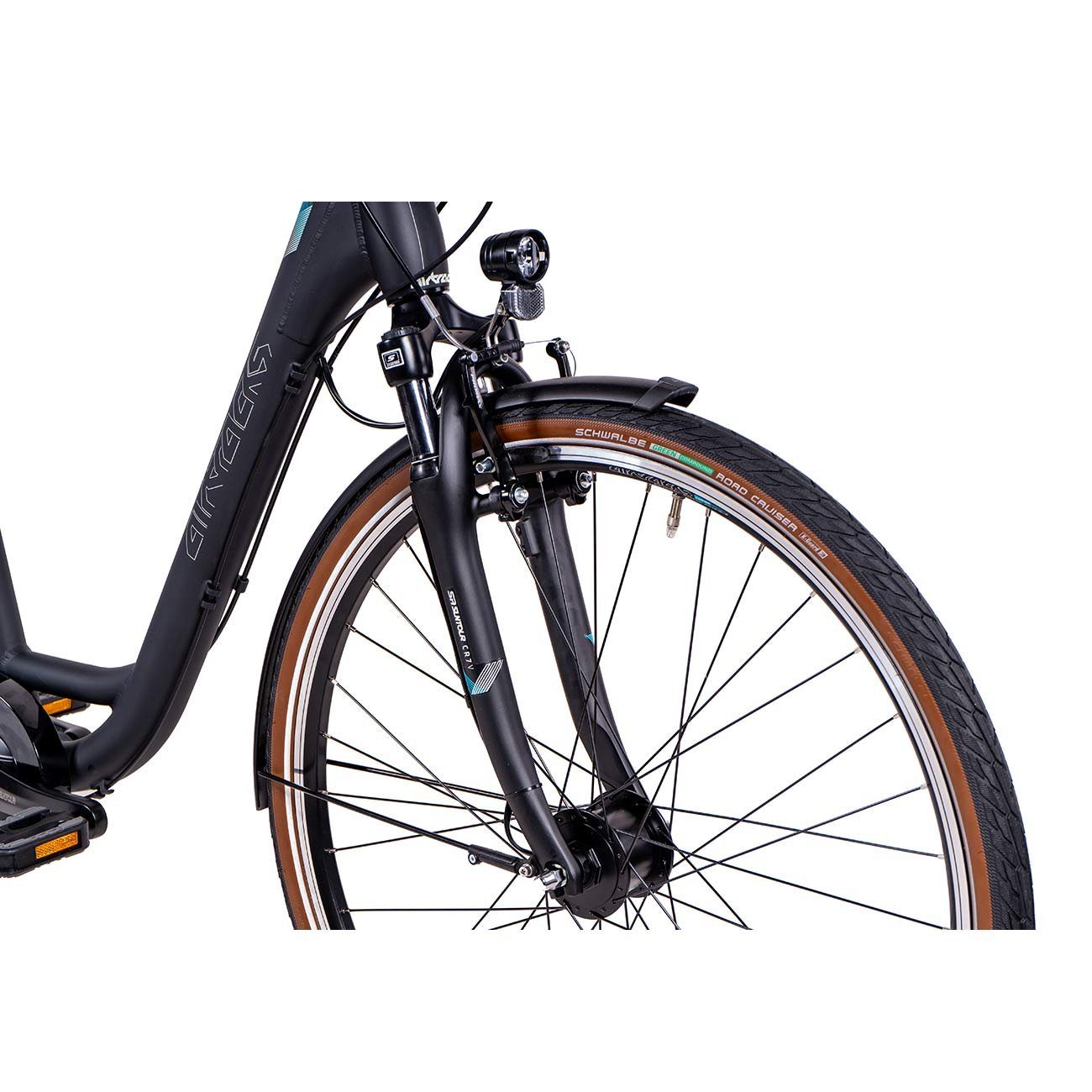 Airtracks Women's City Bike LS City Bicycle 28 inch City Bike CI.2820W, 7-speed Shimano NEXUS derailleur, internal hub gears, matte black - Frame sizes 45 cm 50 cm » Model year 2026