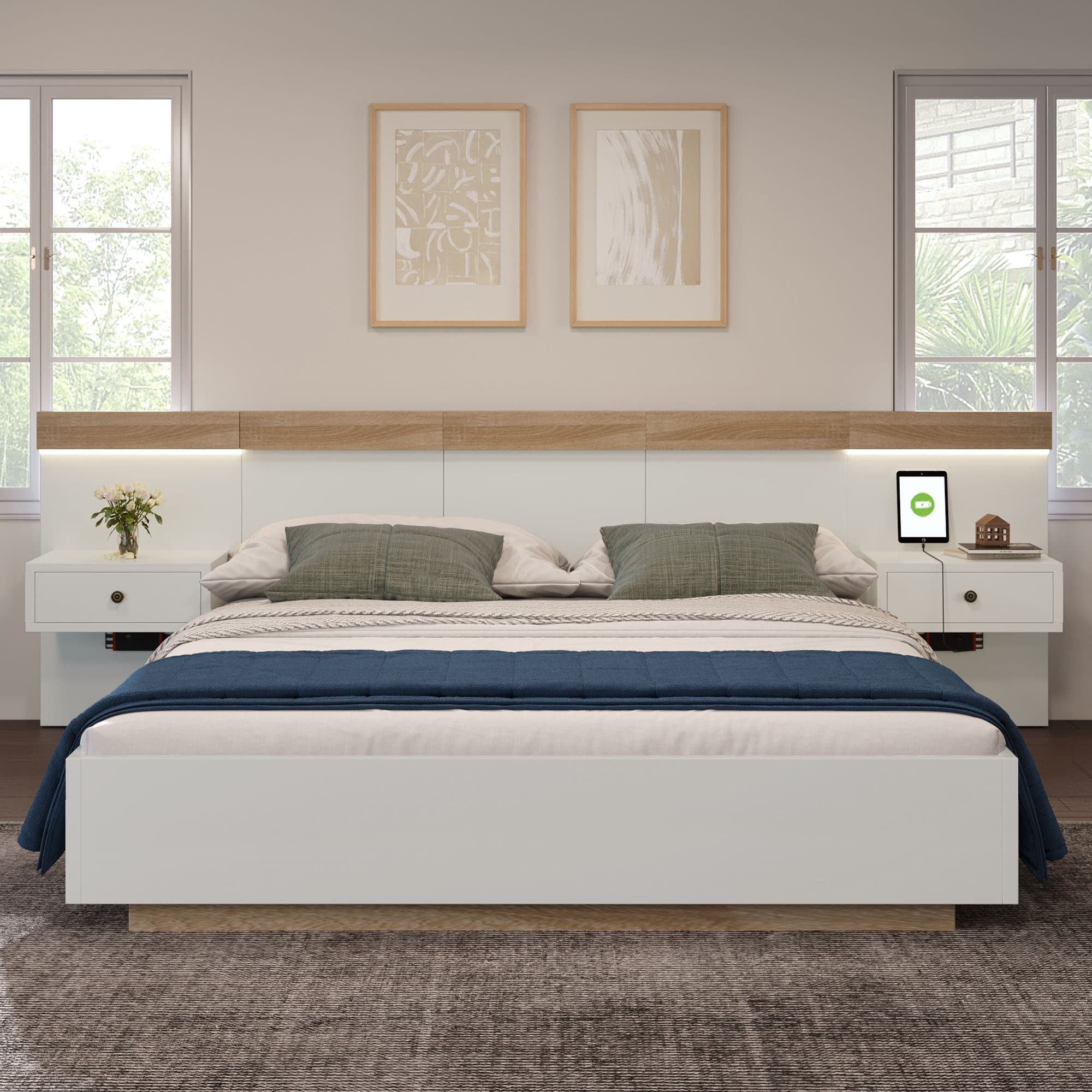 autolock Holzbett Doppelbett Bettanlage mit 2 günstig online kaufen
