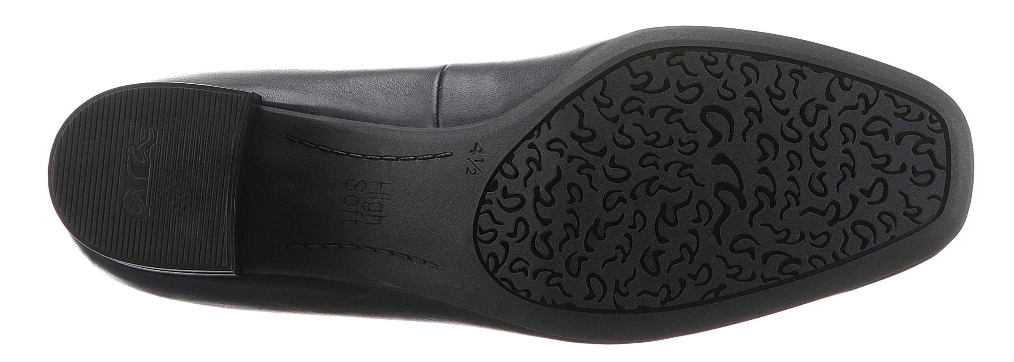 Ara GRAZ Pumps, Abendschuh, Festtagsschuh, Blockabsatz, glänzendes Detail am Absatz