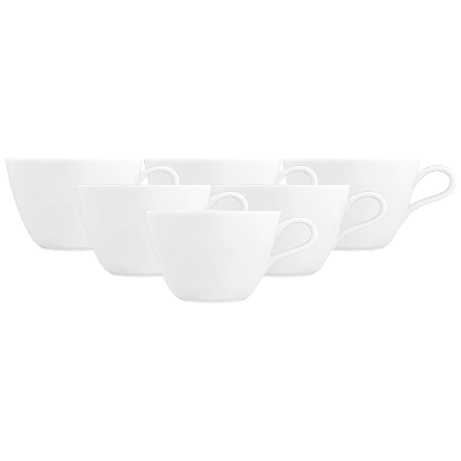 Seltmann Weiden Tasse Nori Home Milchkaffeetassen 370 ml 6er Set, Porzellan