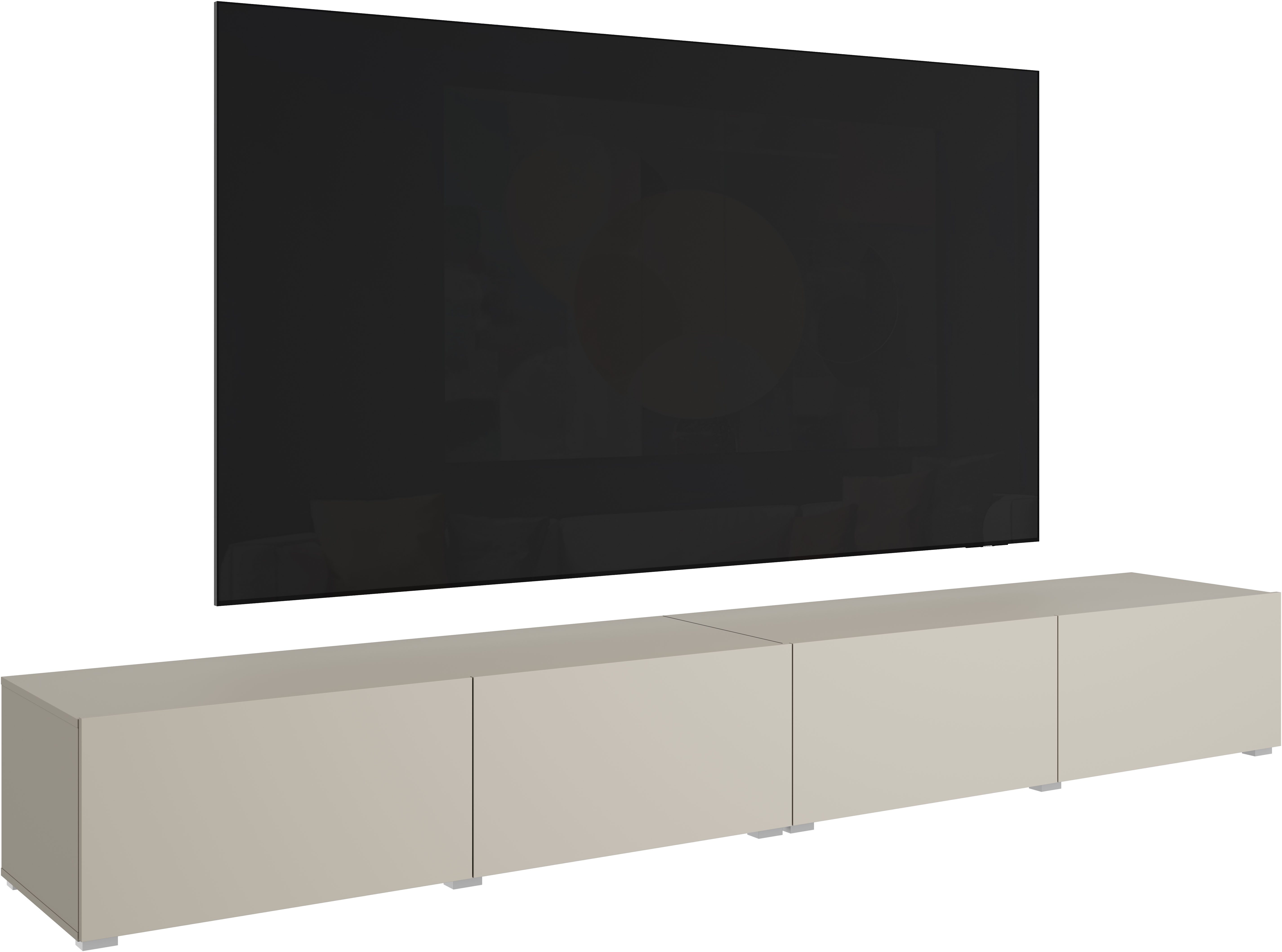 OTTO home Lowboard Denver Erlebe die Weltmeisterschaft im XXL-Format, Elegantes TV-Möbel 300 cm, speziell für bis zu 98-Zoll Fernseher – Bild 2 von 5