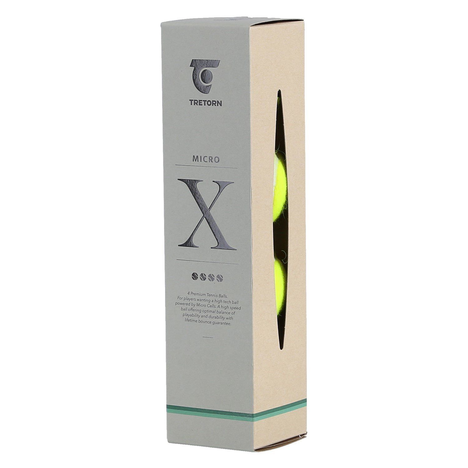 Tretorn Tennisball Micro X (drucklos, Training) gelb Dose 4er
