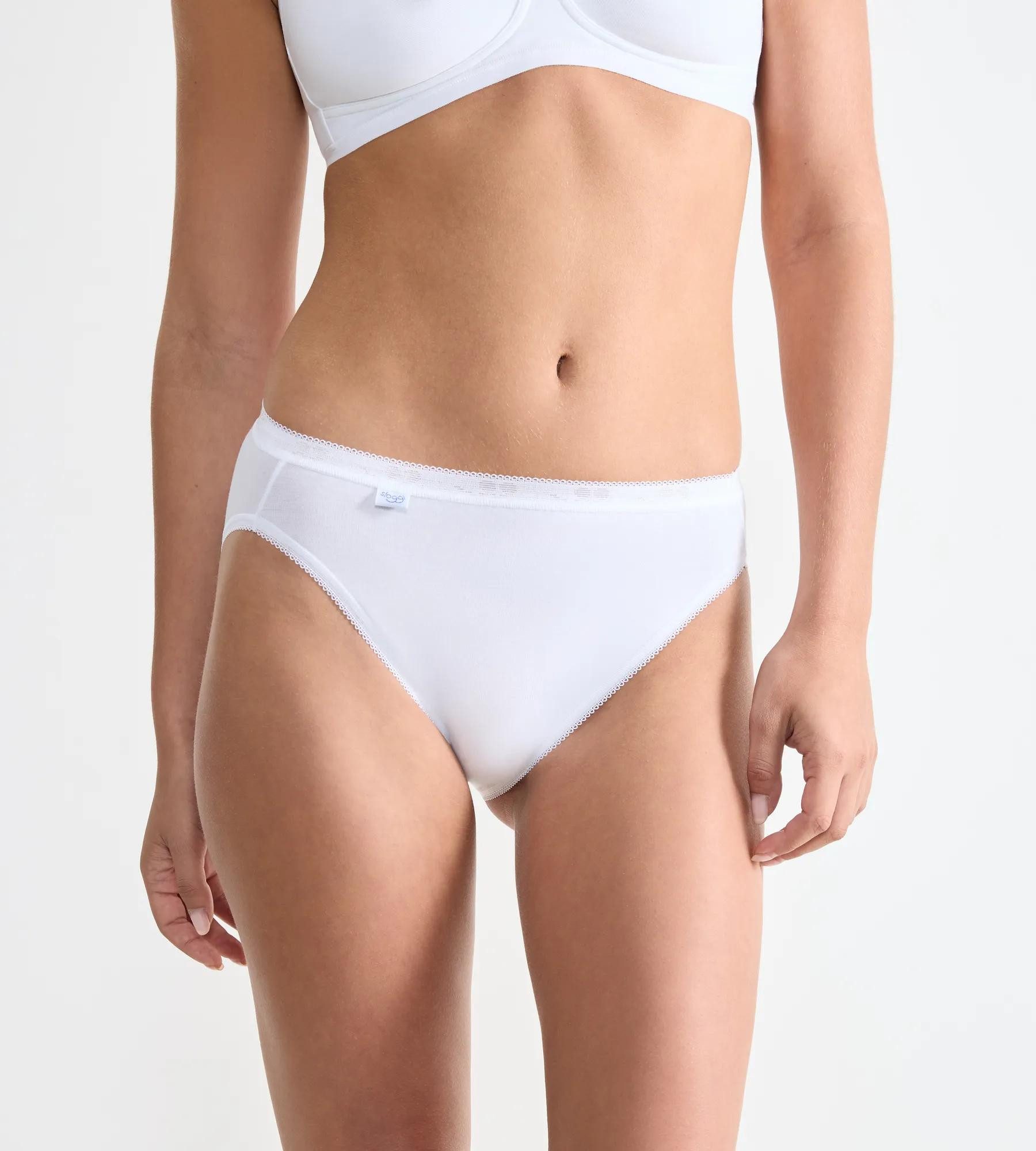 sloggi Tai-Slip Basic+ (3er Pack) elastischer Bund, weiche Nähte, Baumwollmischung, atmungsaktiv