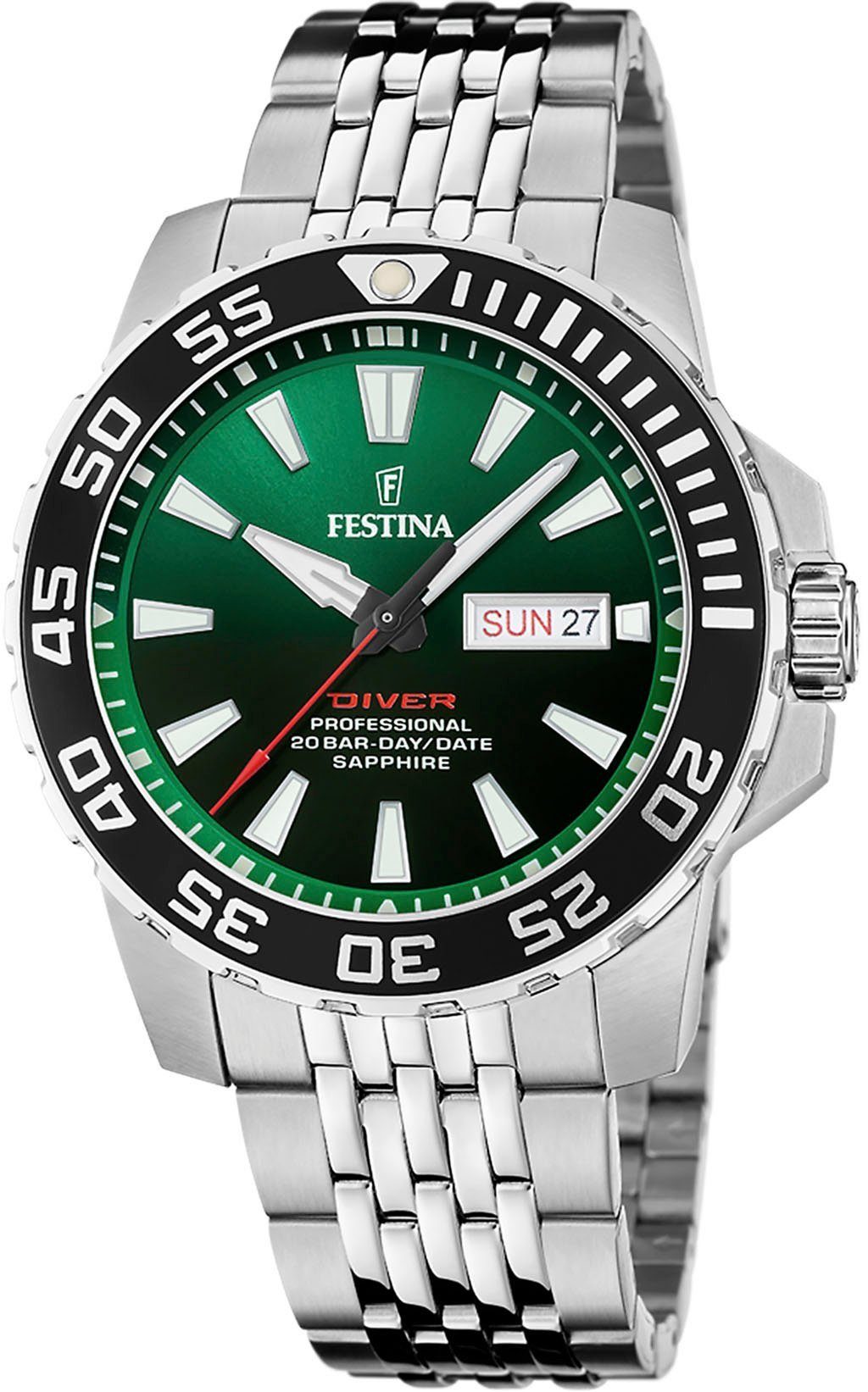 Festina Quarzuhr Diver Collection, F20661/2, Armbanduhr, Herrenuhr