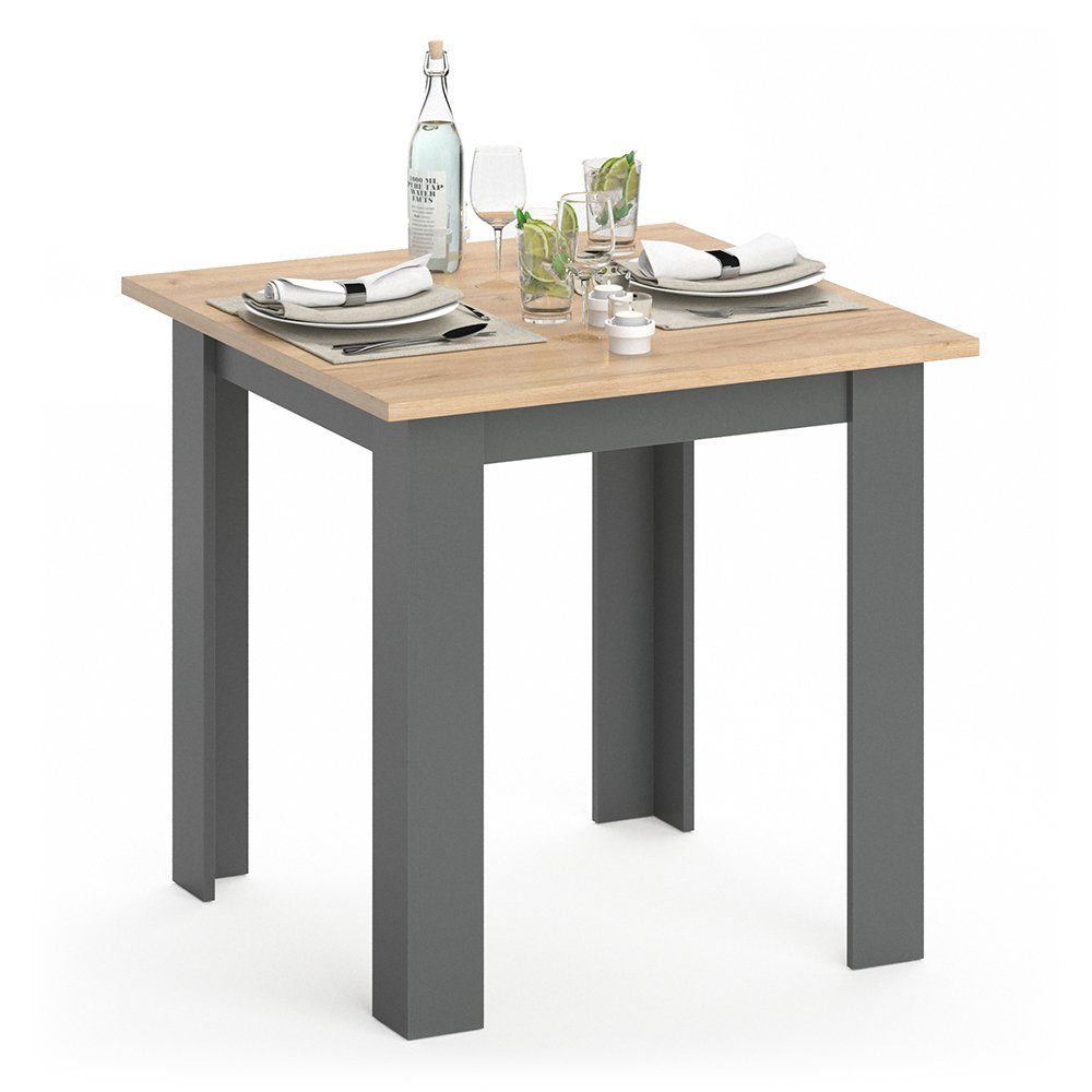 CREVICOSTA Qualitätstisch | Weißer Gartentisch 80x80 Cm | Wetterfest Für Terrasse, Garten & Balkon