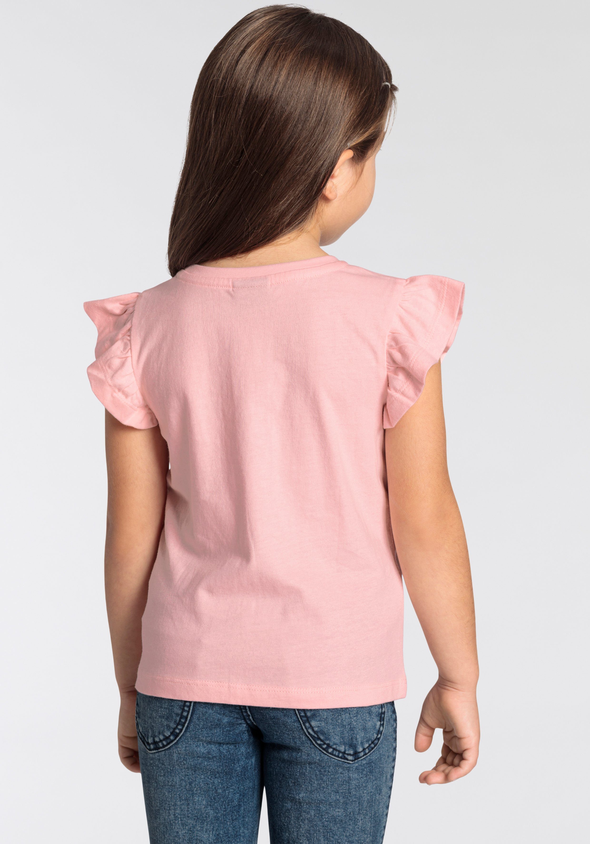 KIDSWORLD T-Shirt mit Einhorn-Druck Kurzarm, basic geschnitten, mit modischem Druck