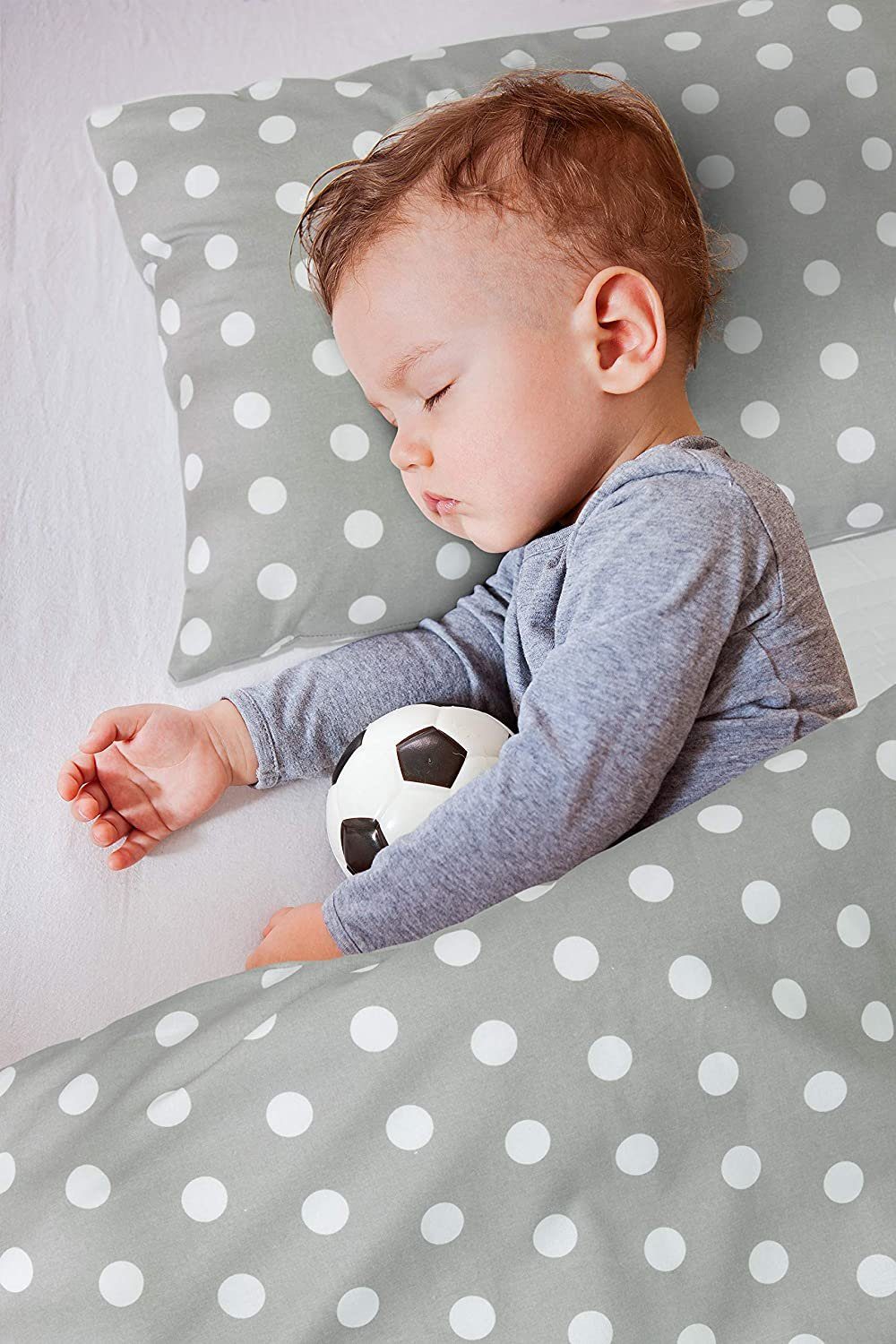 Amilian Bettwäsche Bettbezug 100 x 135 cm, Kopfkissenbezug 40 x 60 cm, 2 teilig, 100% Baumwolle