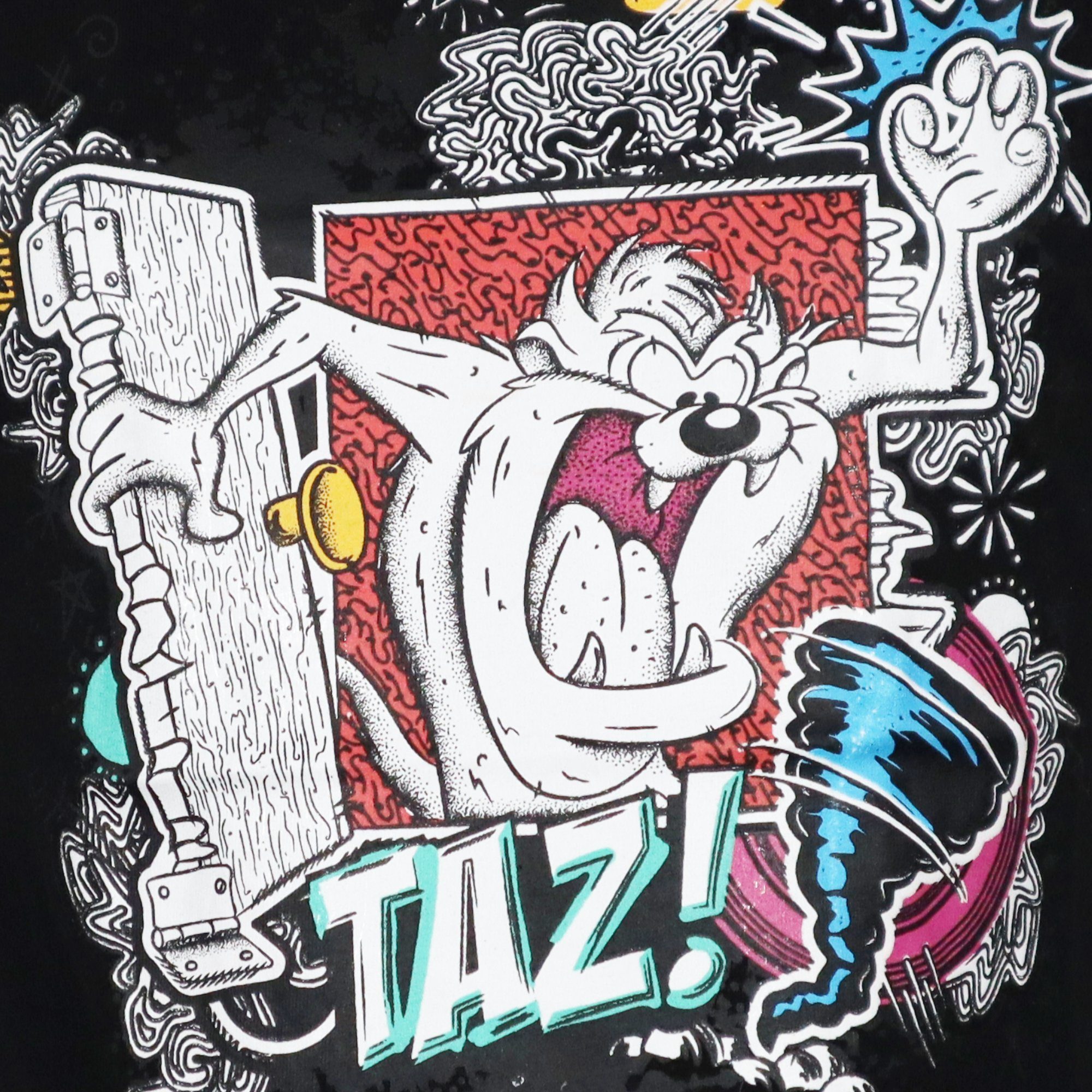 LOONEY TUNES Print-Shirt Looney Toons TAZ Mädchen T-Shirt Kurzarm Shirt Gr. 104 bis 164, 100% Baumwolle