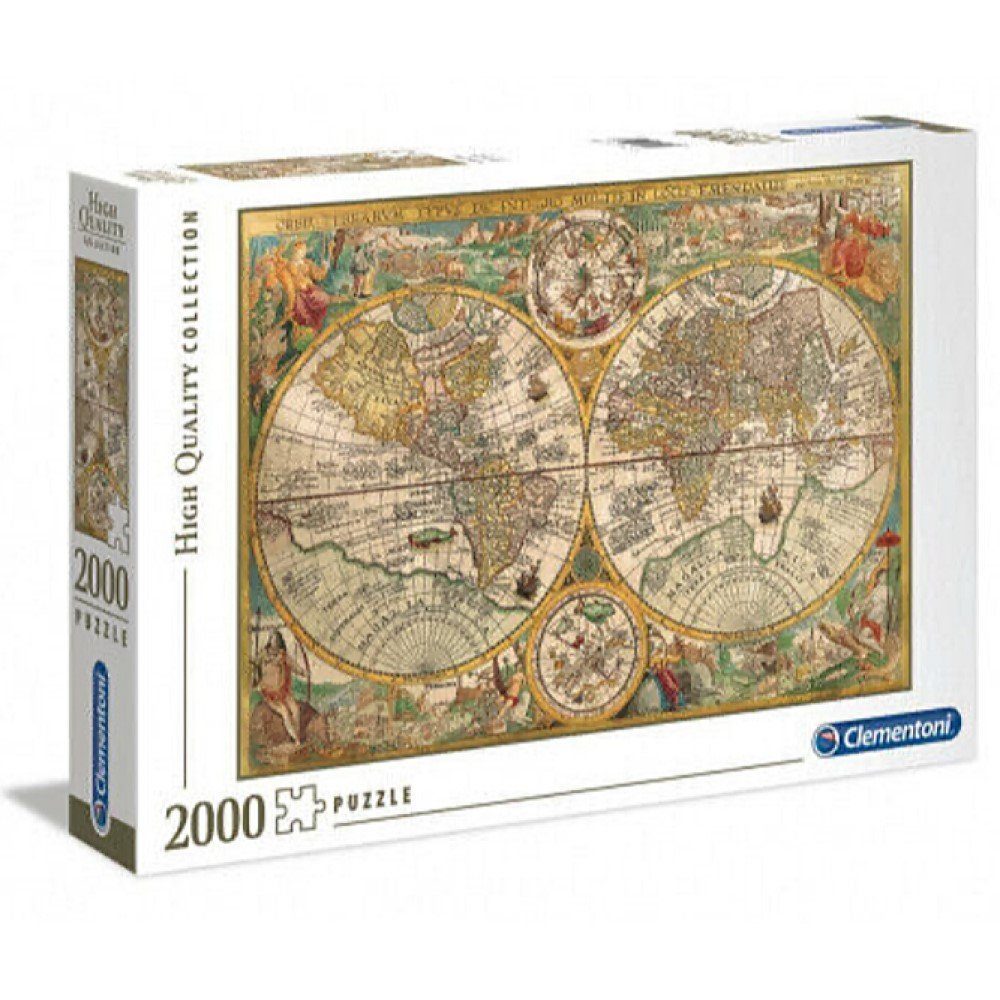Clementoni® Puzzle Puzzleteile Antike Clementoni von miniHeld, Puzzle Landkarte Puzzle Teile 2000