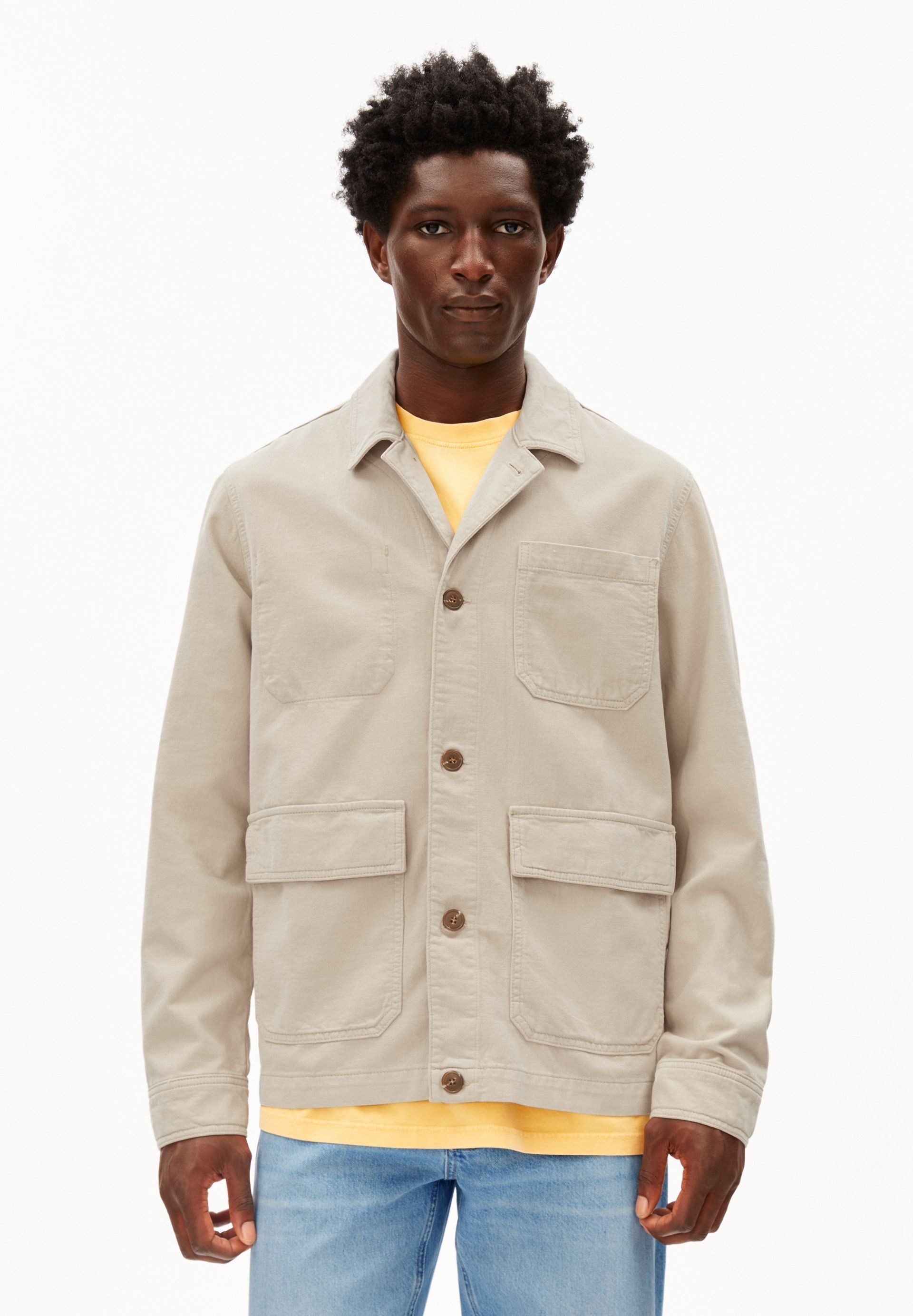 Armedangels Hemdjacke COTTON LINEN Overshirt aus Baumwoll-Leinen-Mix Relaxed Fit