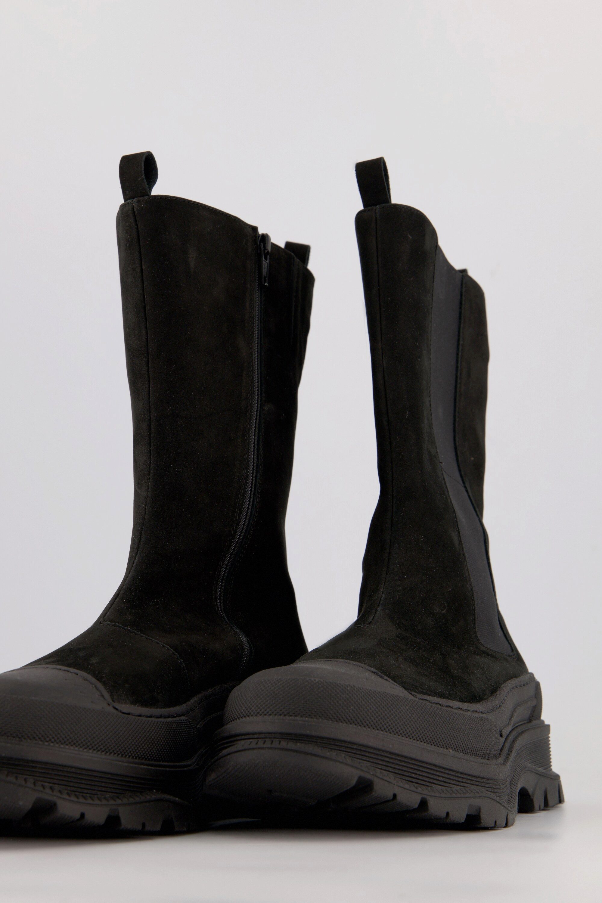 Ulla Popken Chelsea-Boots Elastikeinsatz Reißverschluss Stiefelette