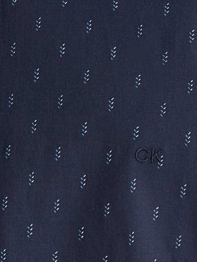 Calvin Klein Kurzarmhemd POPLIN LEAF PRINT SLIM SHIRT