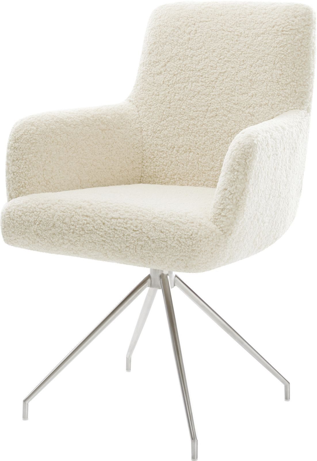 DELIFE Polsterstuhl Heira-Flex, mit Armlehnen Kreuzgestell günstig online kaufen