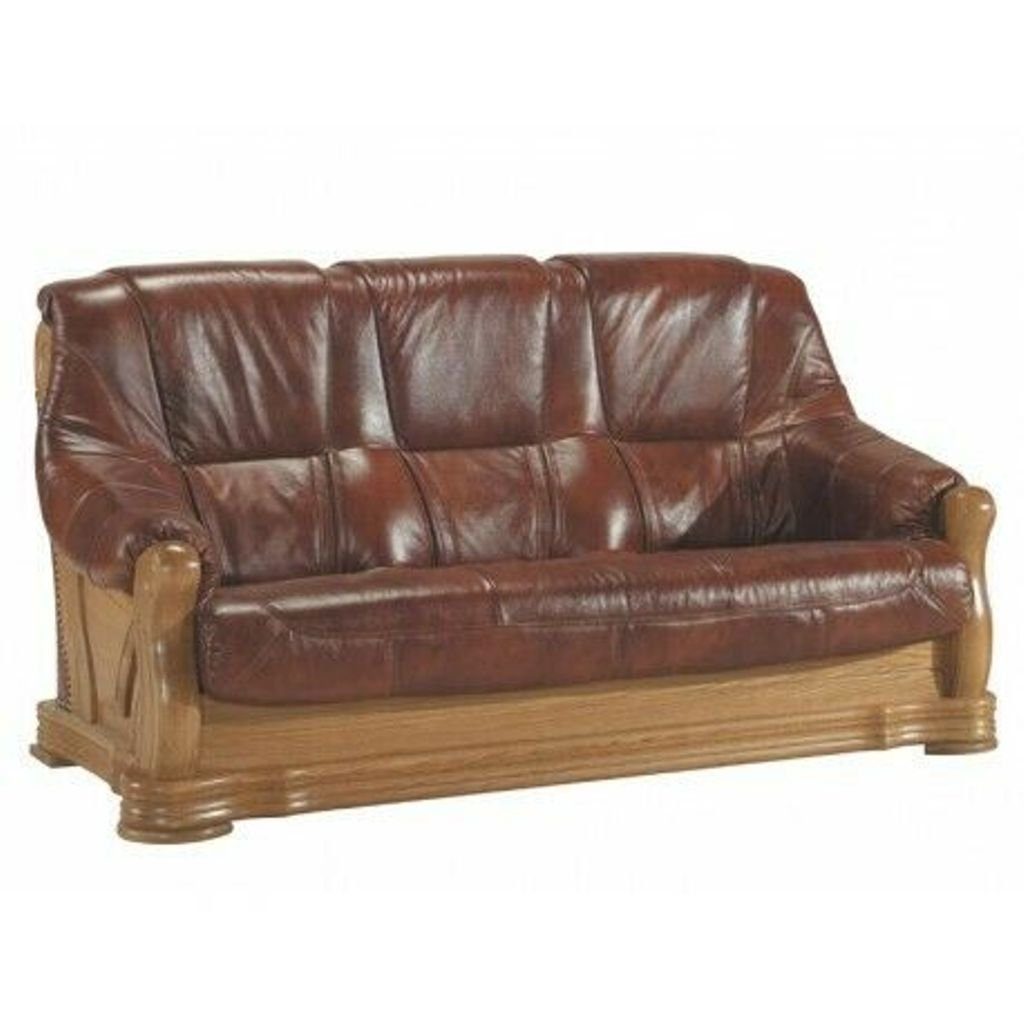 3+1+1 in Stil Couch Antik Sofagarnitur JVmoebel Ledersofa Sitzer, Sofa Europe Made