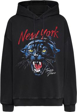 Tommy Jeans Kapuzensweatshirt TJW OVS PANTHER HOODIE mit Frontprint