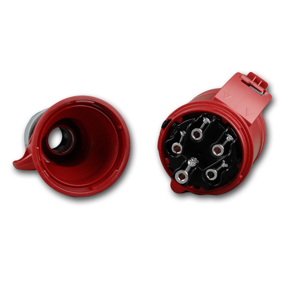 world-trading-net CEE-Kupplung CEE-Kupplung "Shark", 32A, rot IP44 Kraftsteckdose