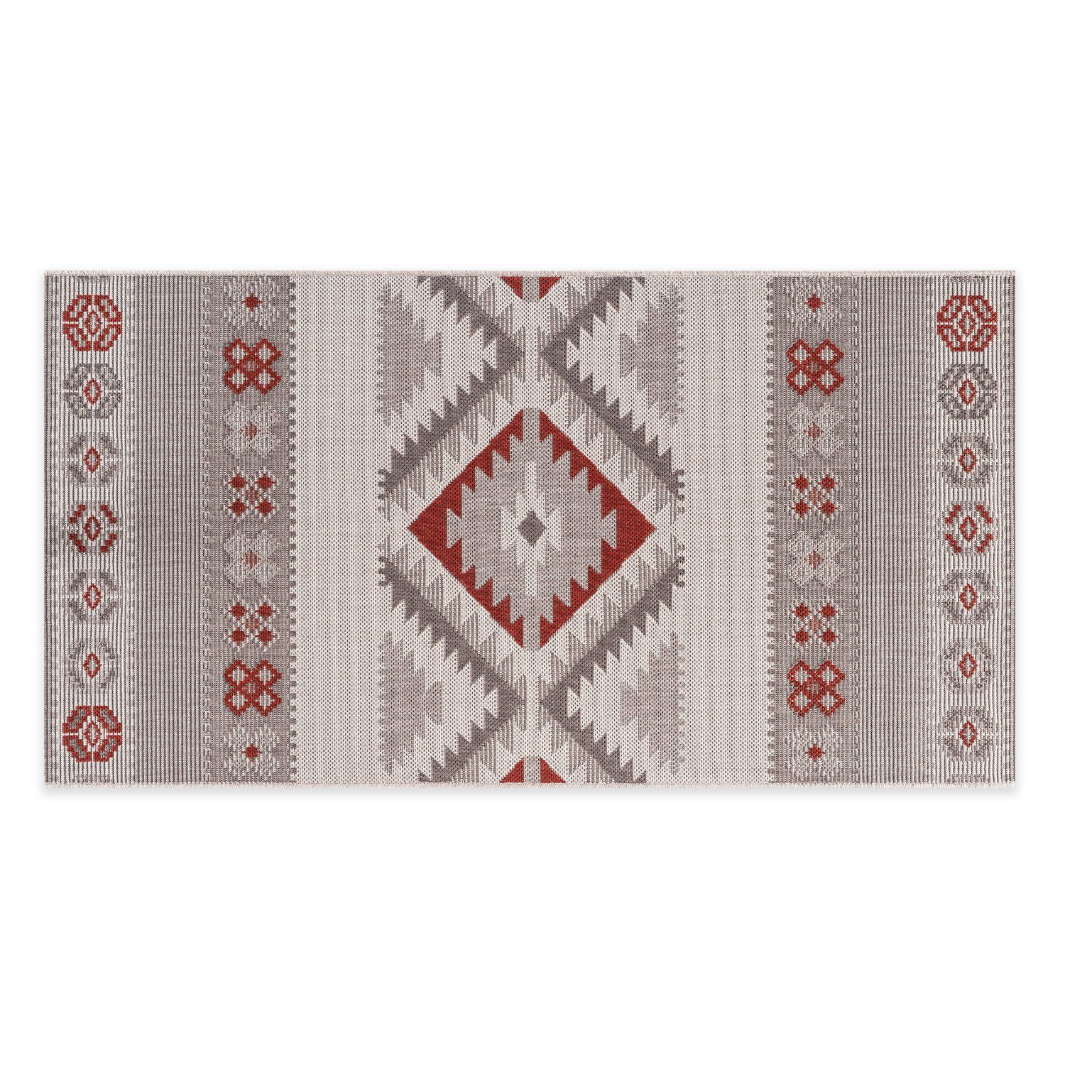 DomDeco Outdoorteppich In- & Outdoor Teppich DAVE, Serie "Kombi", rechteckig, Höhe: 5 mm