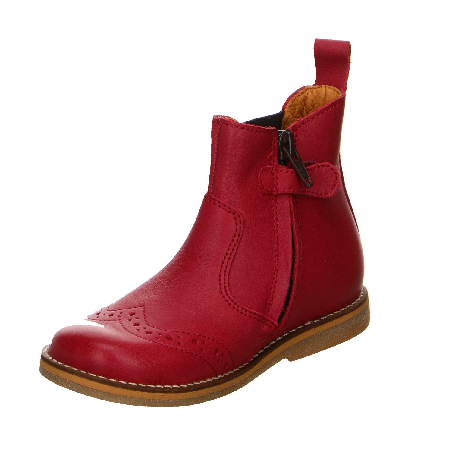 froddo® Froodo Leder Klettstiefel Mädchen rot Klettschuh – Bild 4 von 5