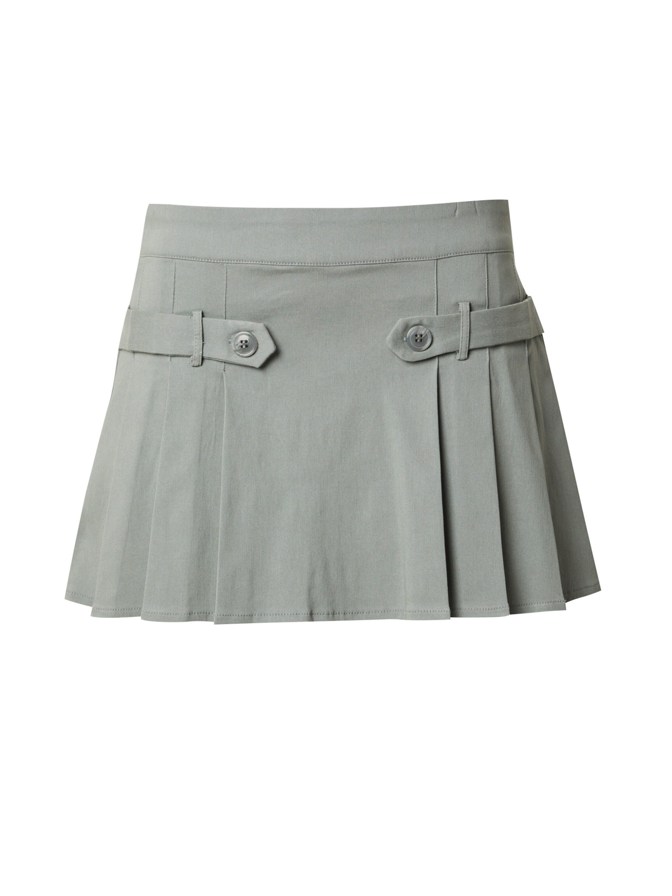 Motel Faltenrock (1-tlg) Fransen