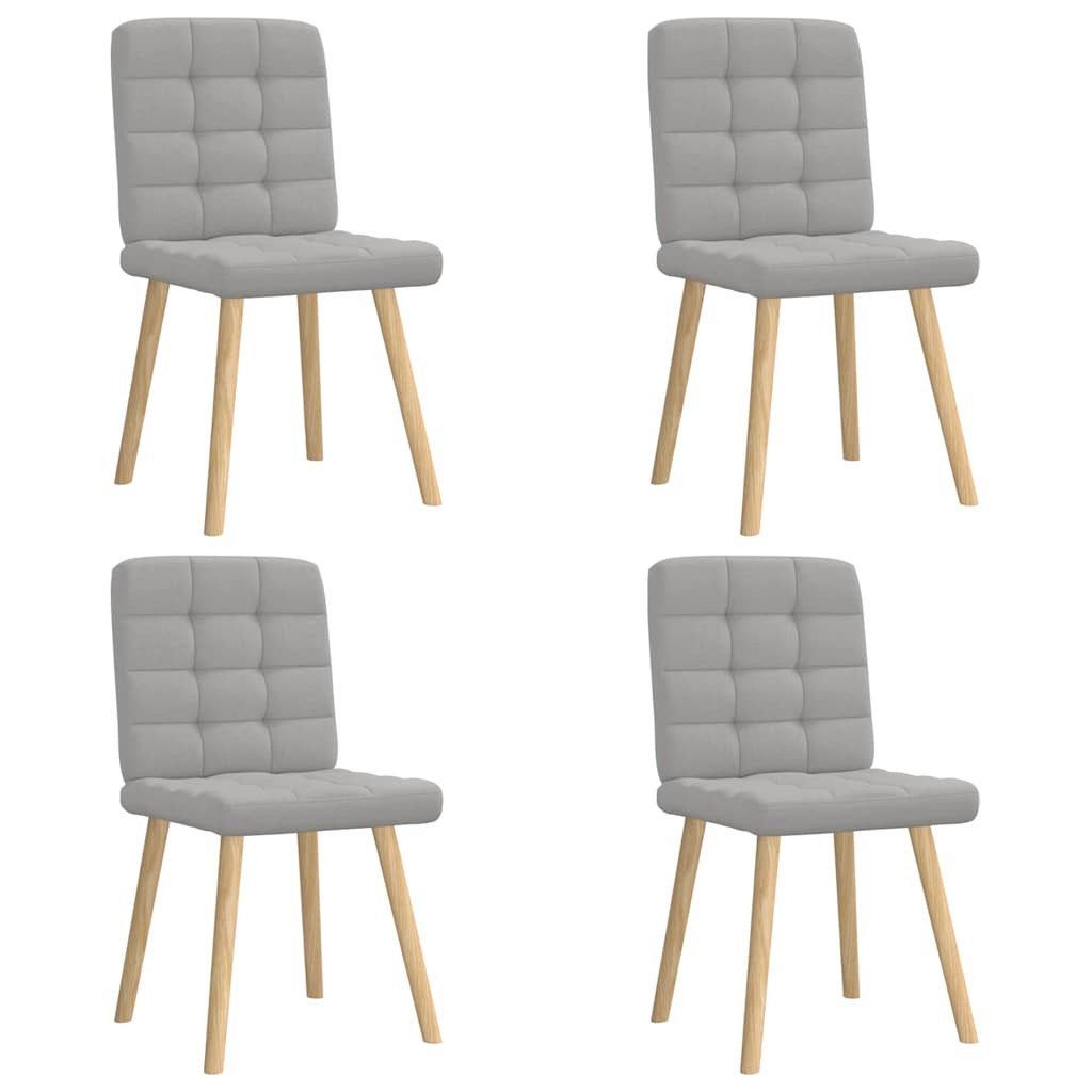 vidaXL Esszimmerstuhl Esszimmerstühle 4 Stk. Wolkengrau günstig online kaufen