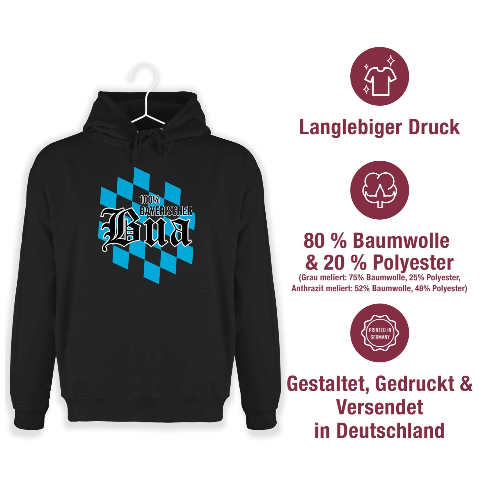 Herren Pullover Shirtracer Hoodie 100 % bayerischer Bou - Bayern Kinder - Männer Premium Kapuzenpullover