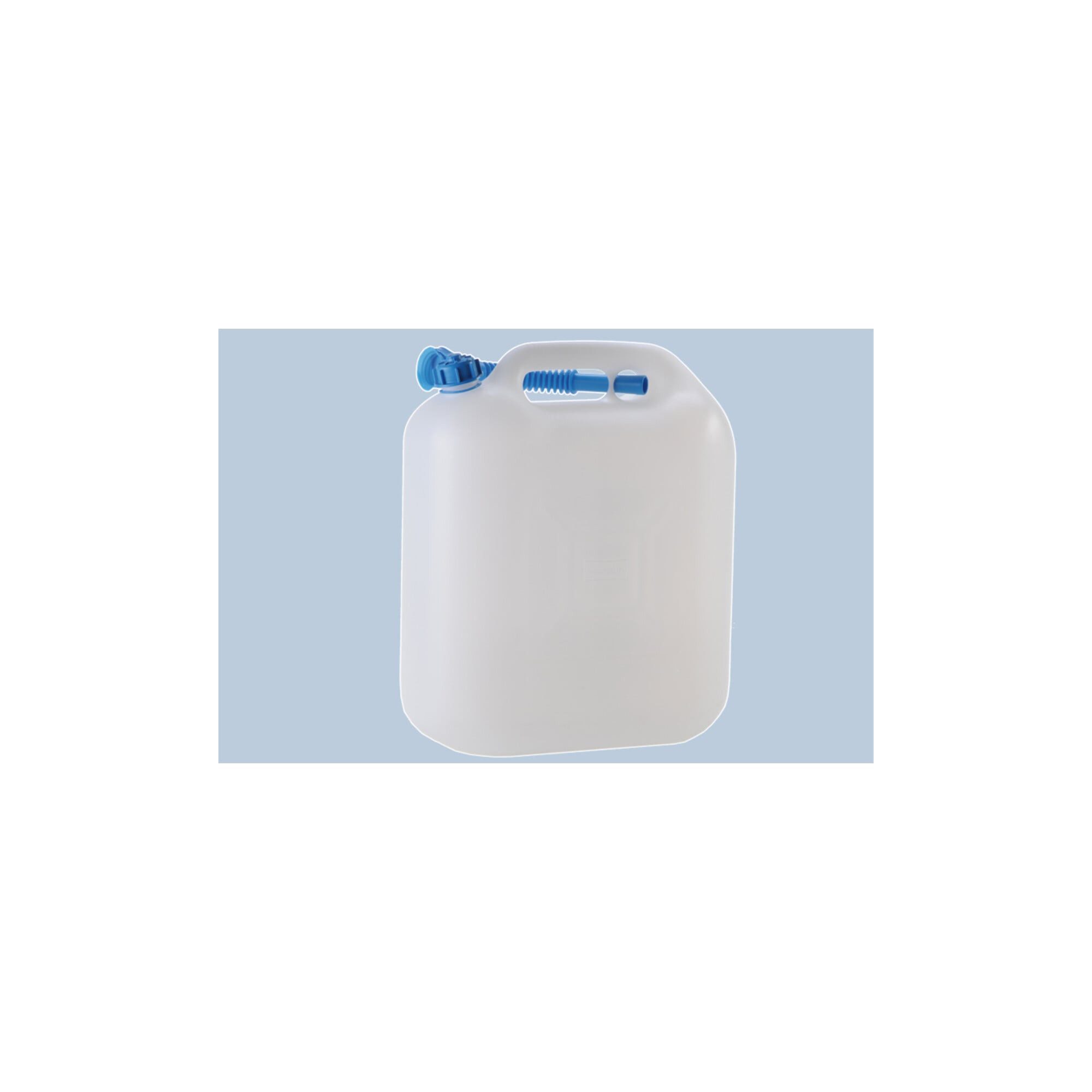 hünersdorff Kanister Hünersdorff Wasserkanister ECO 22 L mir Rohr, HD-PE natur, mit blauem