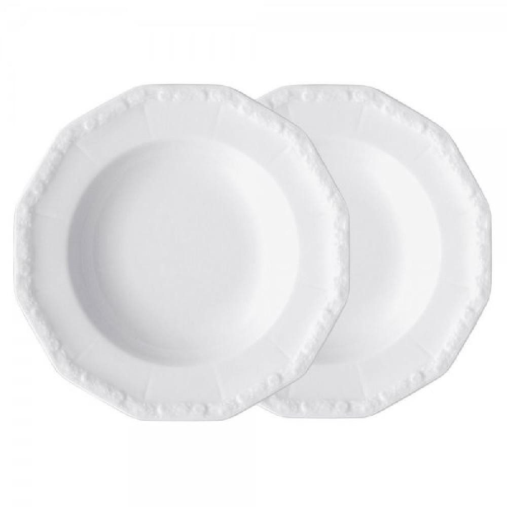 Rosenthal Suppenteller Suppenteller Maria Weiß (23cm) (2-teilig)