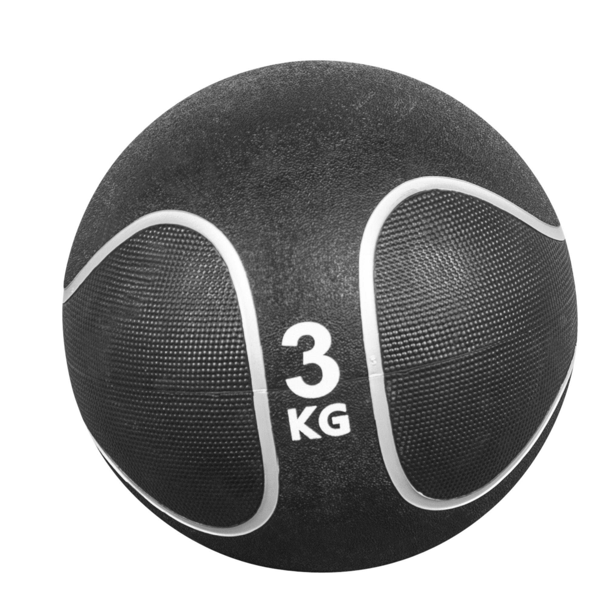 GORILLA SPORTS Medizinball Einzeln / Set, Ø 23 oder 29 cm, rutschfest, aus Gummi, Fitnessball 3 KG