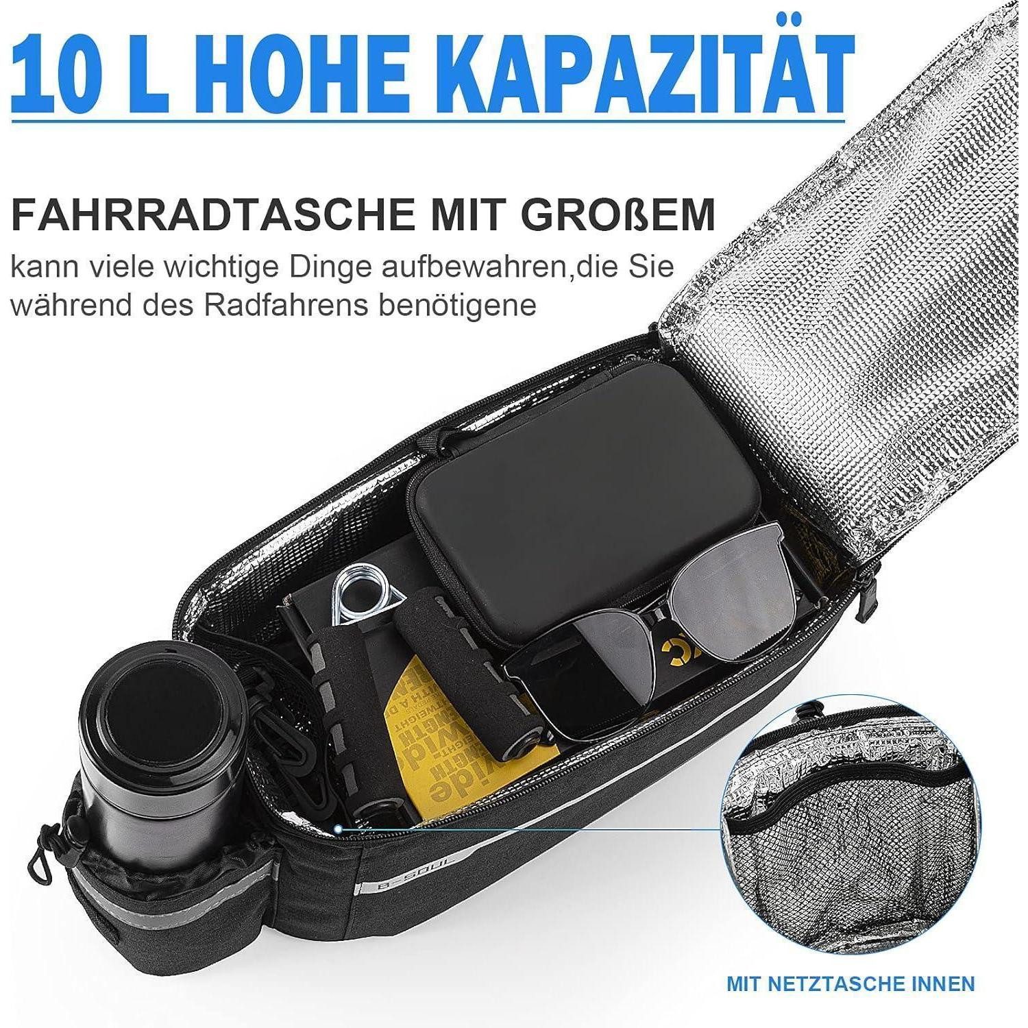 LuxusKollektion Gepäckträgertasche Fahrrad Gepäckträgertasche 10L Isoliertasche Wasserdicht Reflektierend