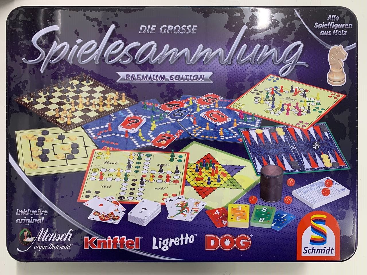 Schmidt Spiele Spielesammlung Schmidt Spiele Die große Spielesammlung in der Metalldose