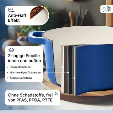 Ottia Schmortopf 2-in-1, 26cm ⌀, inkl. E-Rezeptbuch, Emaille, Gusseisen, Händler aus Hamburg