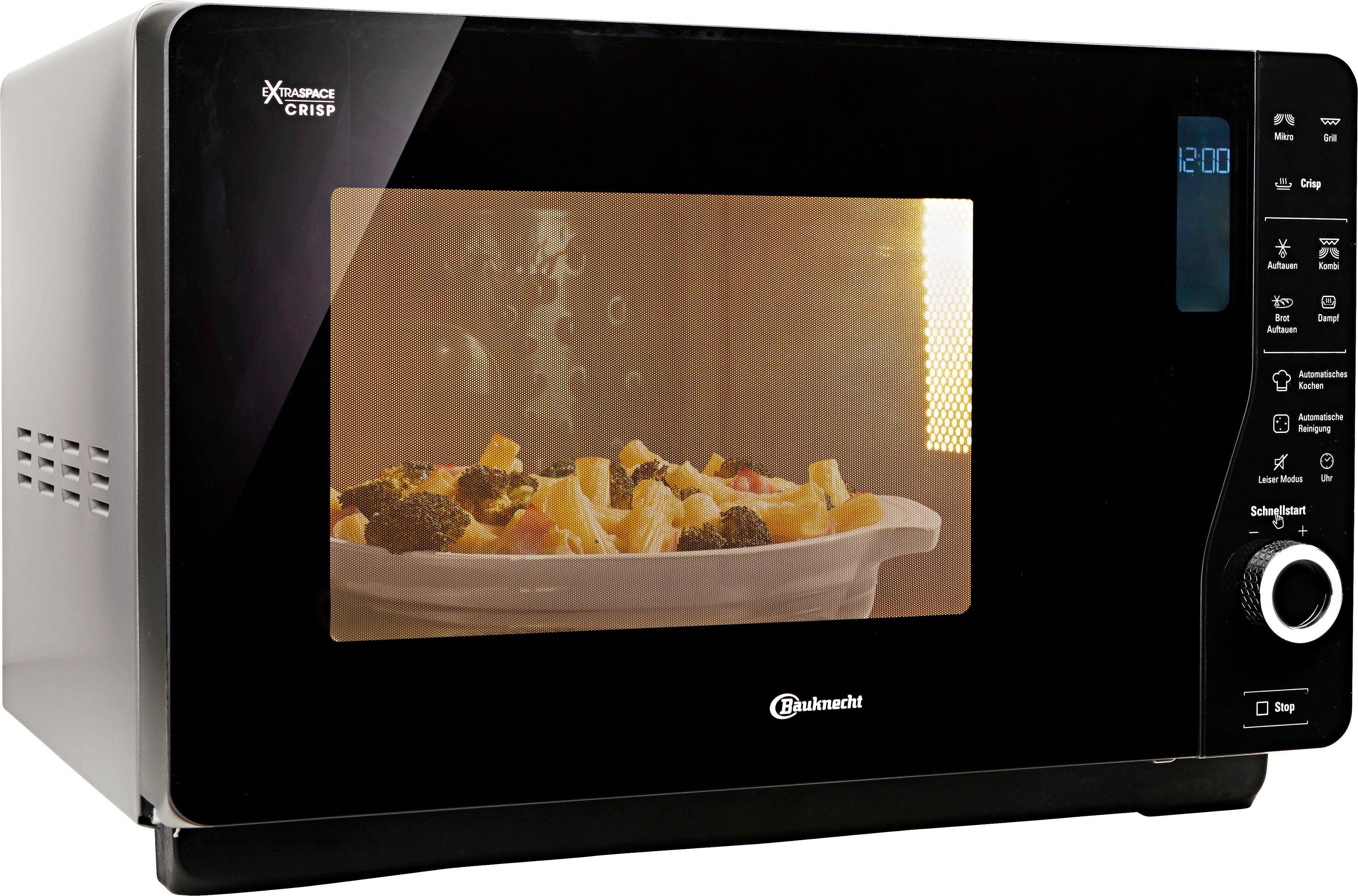 BAUKNECHT Mikrowelle MW 427 SL, Grill, 25 l, Garraum ohne Drehteller bietet mehr Platz für Crisp-Gerichte – Bild 2 von 5
