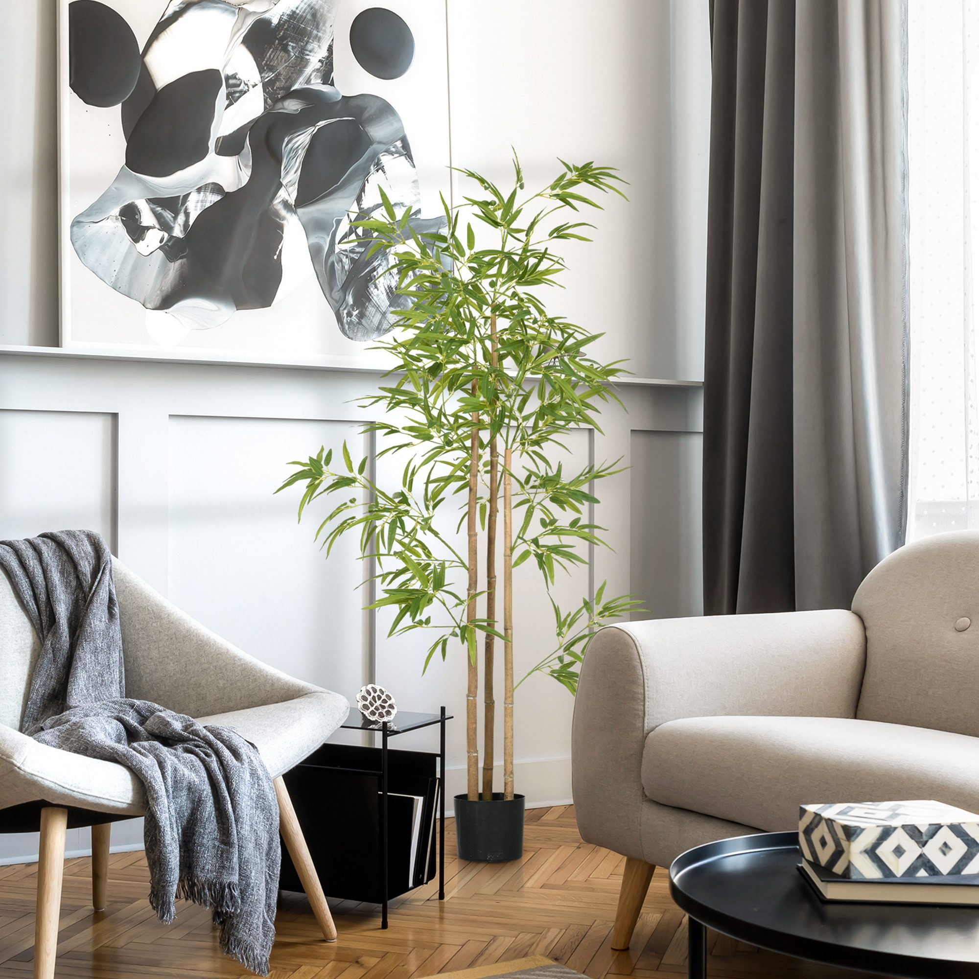 Kunstpflanze KunstBambus, 180 cm Kunstpflanze mit günstig online kaufen