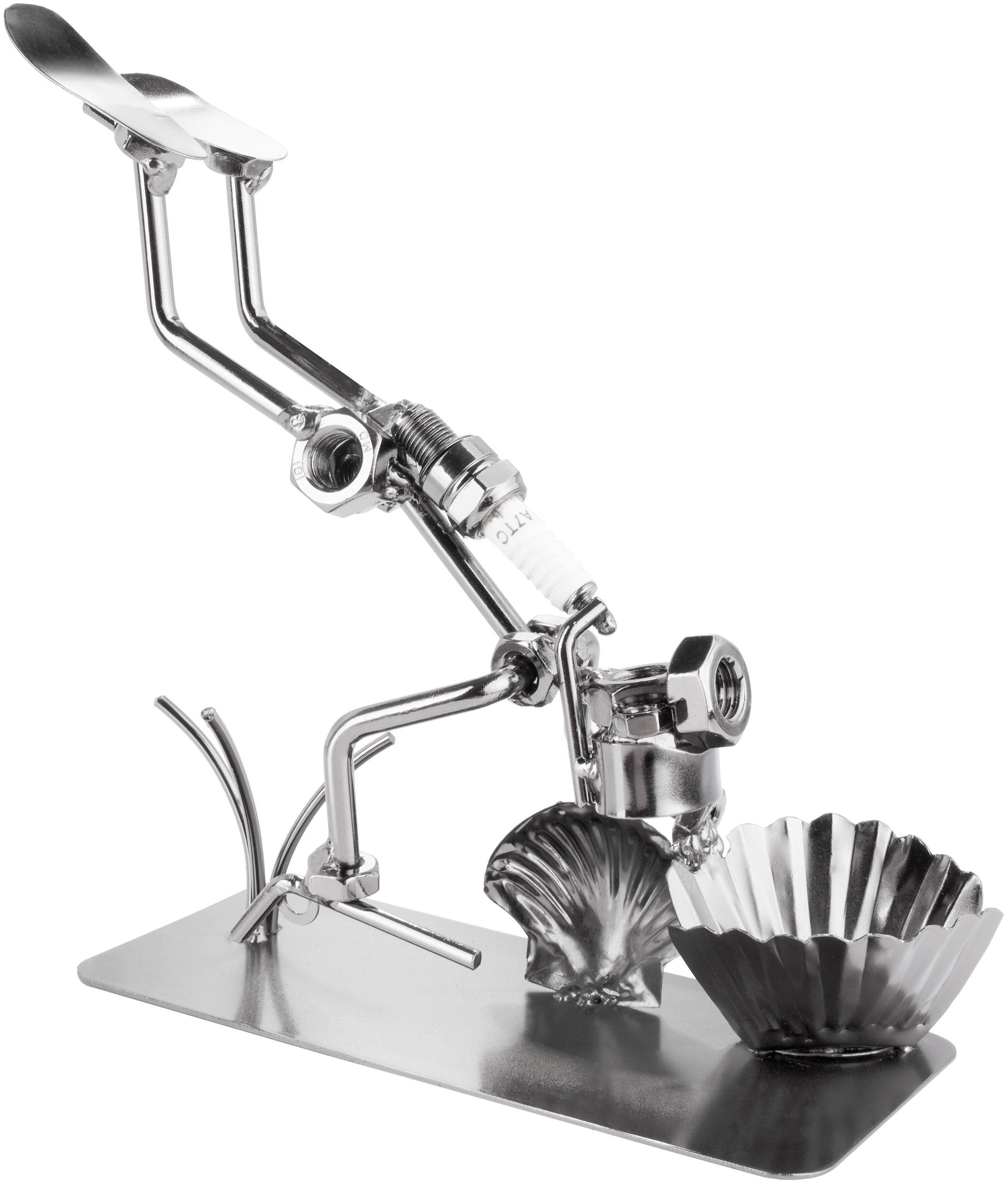 BRUBAKER Dekofigur Metallskulptur Schraubenmännchen Taucher (1 St), kunstvolle Geschenkfigur für Taucher*innen, Metallfigur