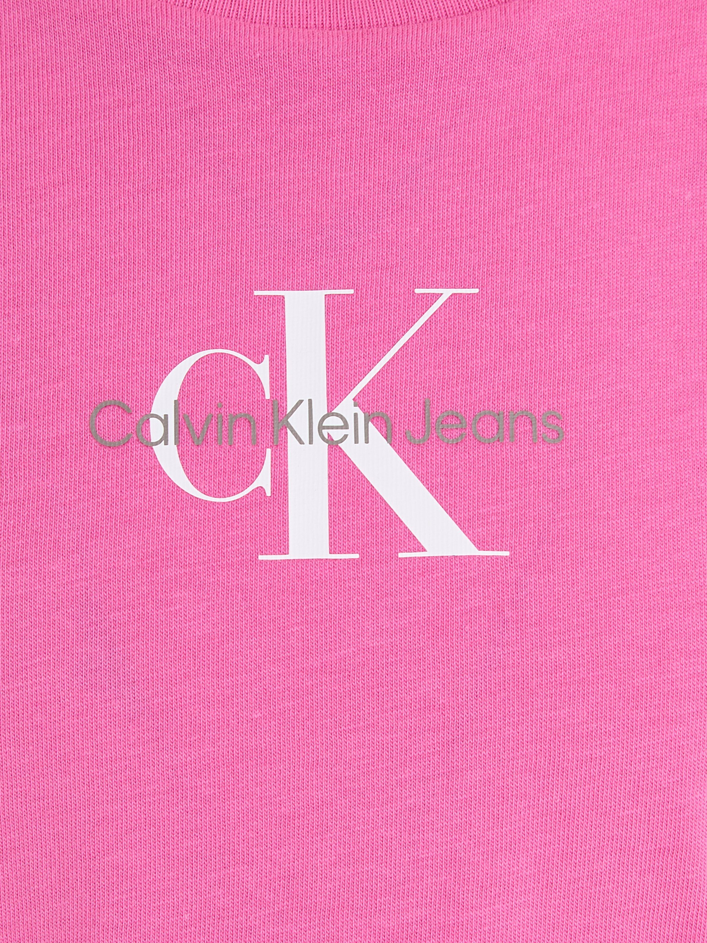 Amour Jeans TOP MICRO MONOGRAM Calvin Klein Pink T-Shirt