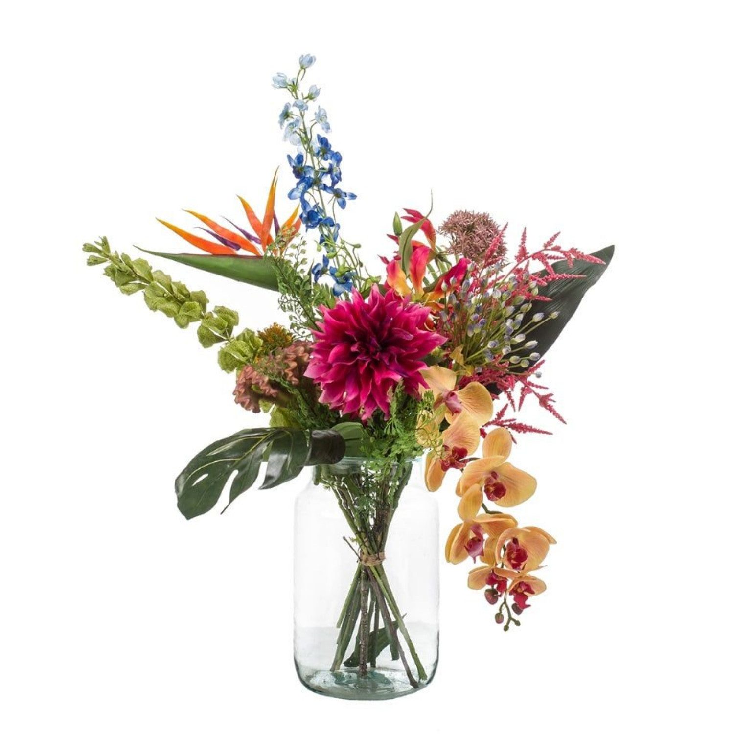 Kunstblumenstrauß Blumensträuße Mix, Emerald, Farbe: Mehrfarbig