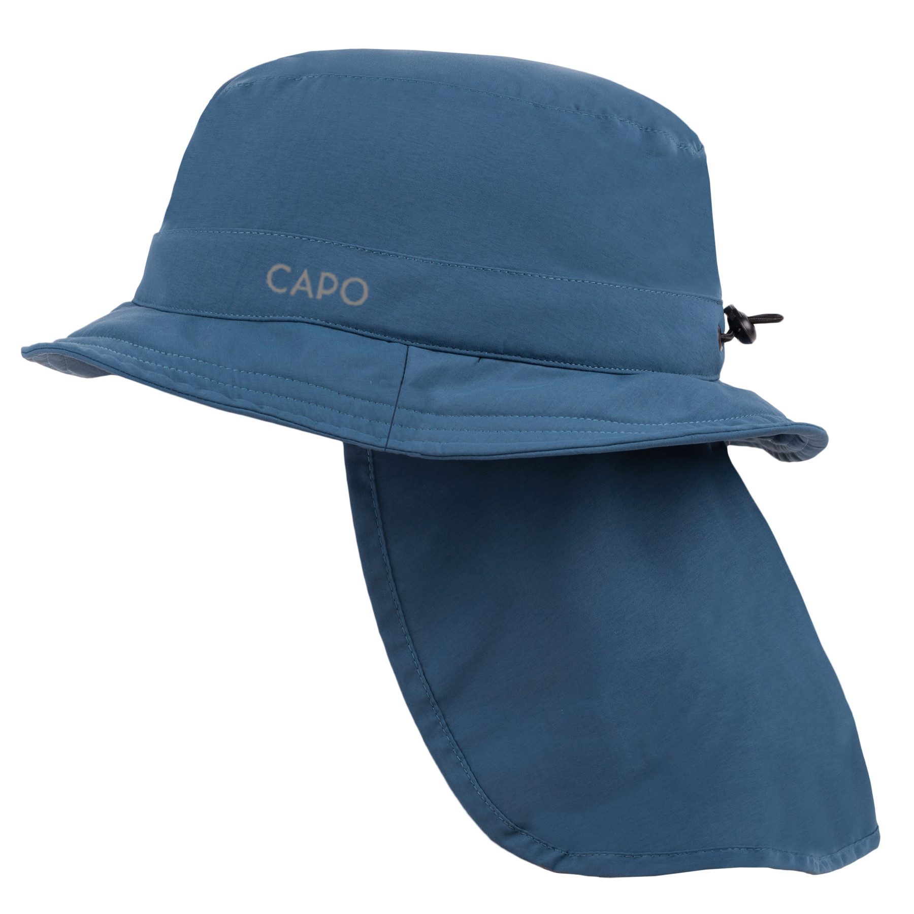 CAPO Fischerhut Fischerhut, Nackenschutz abnehmbar, Futter, UV 50 (1-St)