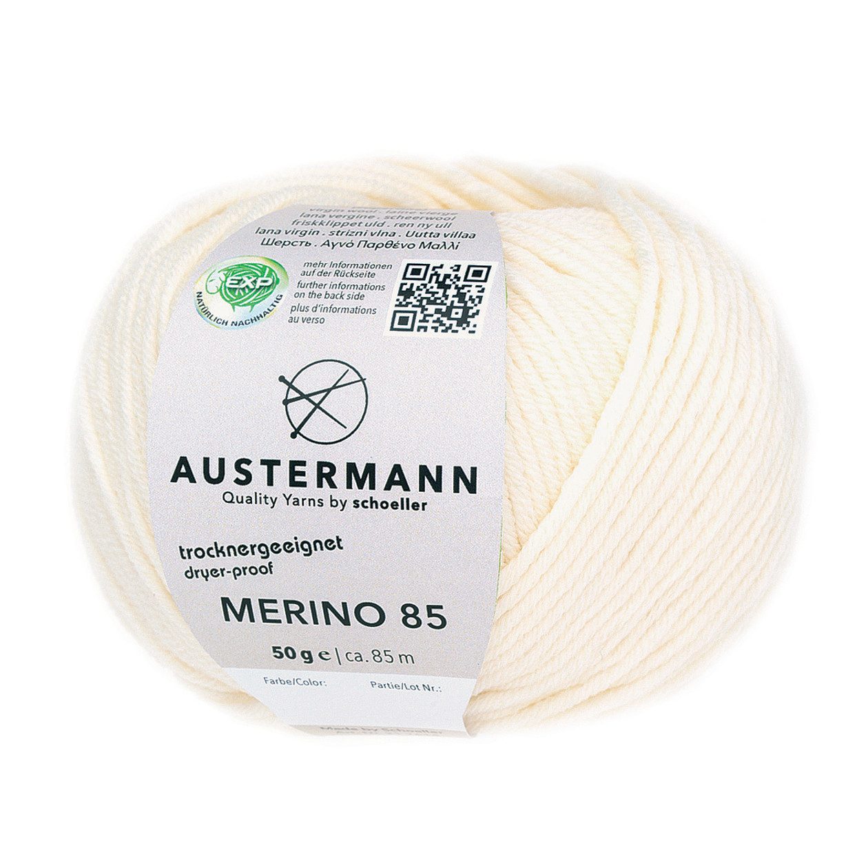 Austermann Garn Merino 85 Häkelwolle, 85,00 m, angenehmer, kaschmirartiger Griff