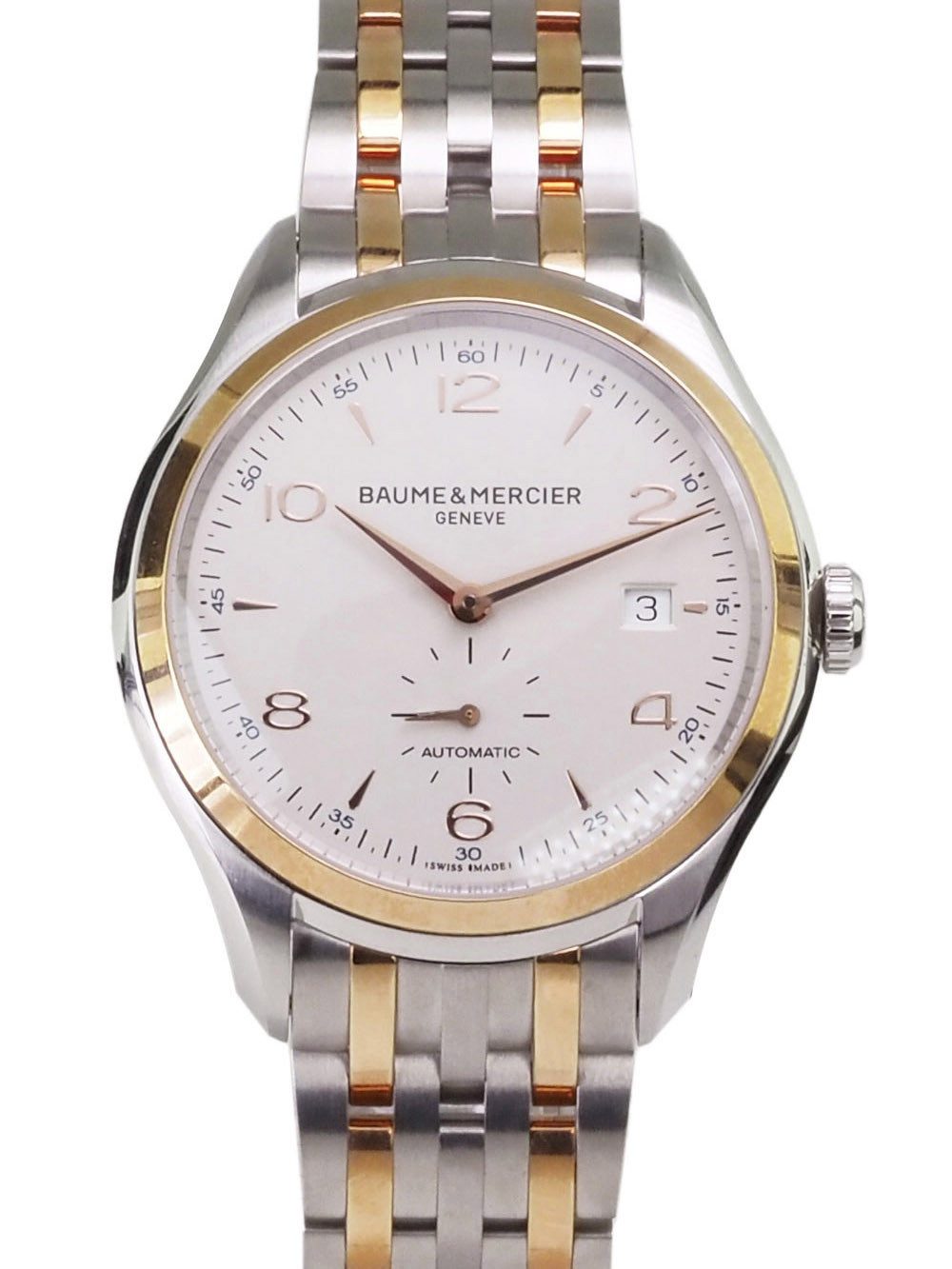Baume & Mercier Automatikuhr Swiss Made Herren Uhr M0A10140 Clifton 41 mm Ø Clifton, Lünette 18 Karat Rosegold 750