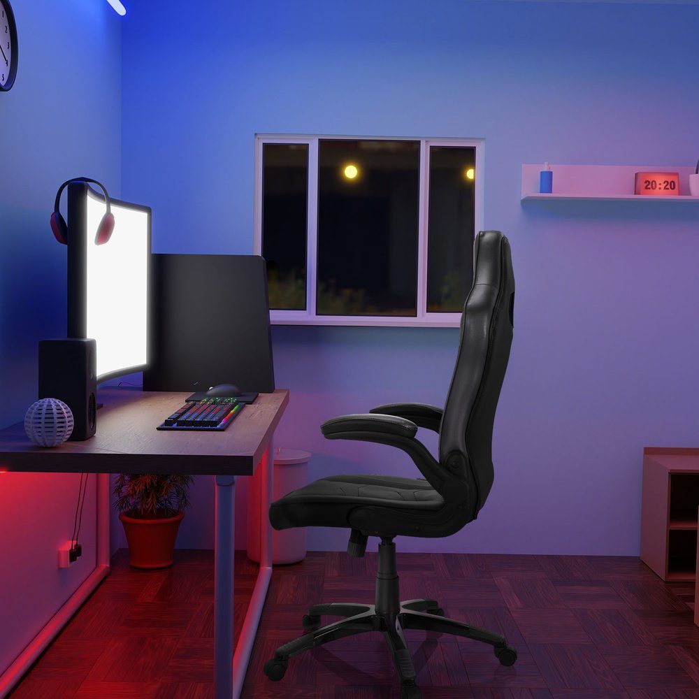 Bürostuhl (1 SPORT B ergonomisch Kunstleder St), mit Gaming hjh GAME Armlehnen Drehstuhl Gamingstuhl OFFICE