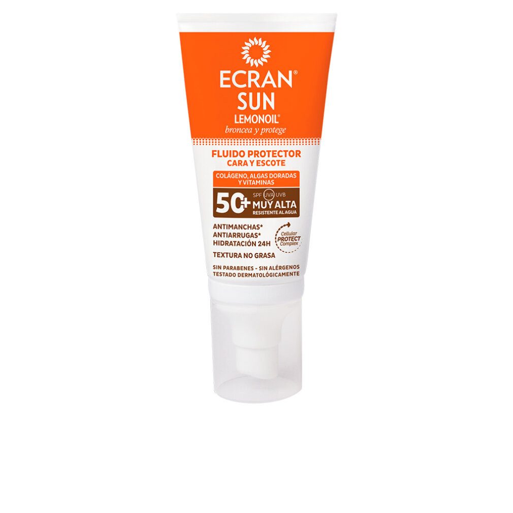 Ecran Sonnenschutzcreme Sun Lemonoil Face And Neck Fluid Spf50 50ml