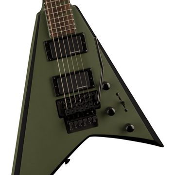 Jackson E-Gitarre, X Series Rhoads RRX24 Matte Army Drab/ Black Bevel - E-Gitarre