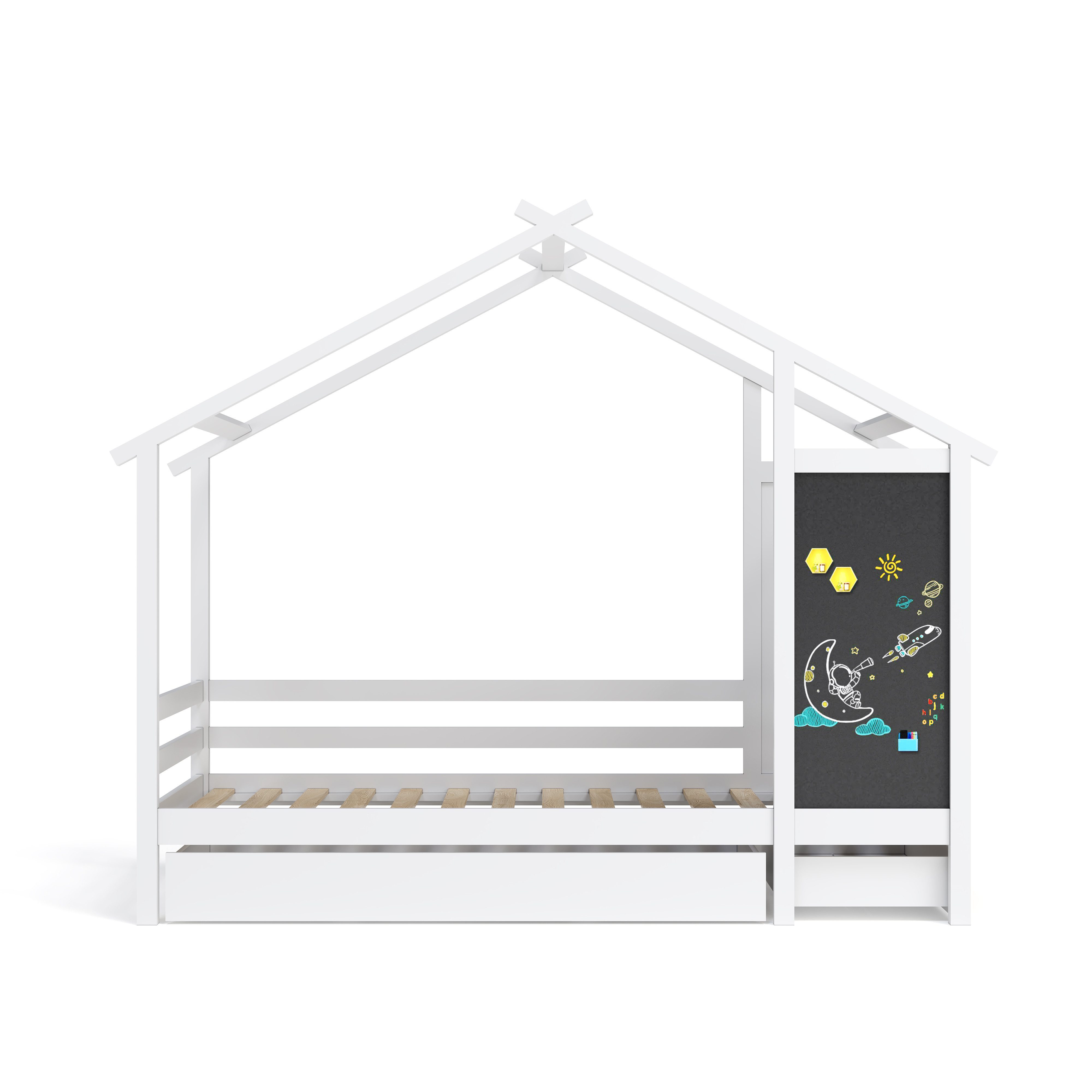Gdood Kinderbett Hausbett Massivholzbett Jugendbett (1-tlg., günstig online kaufen