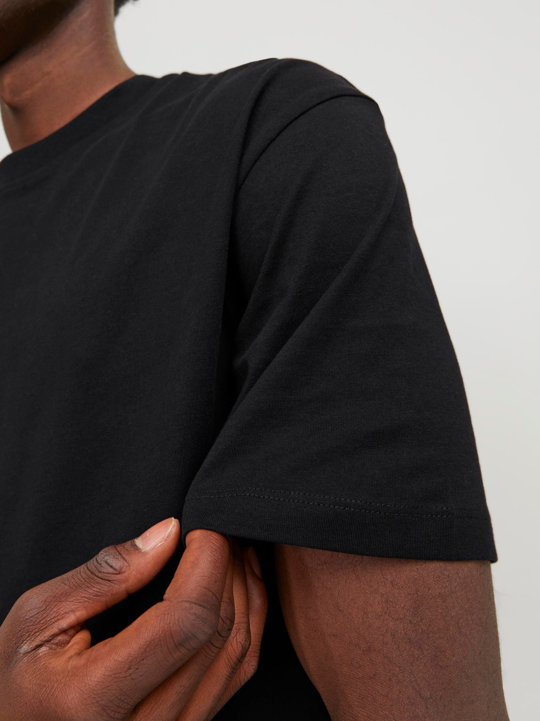 Jack & Jones Oversize-Shirt JJEBRADLEY Oversize T-Shirt mit klassischem Rundhalsausschnitt mit gekämmten Jersey