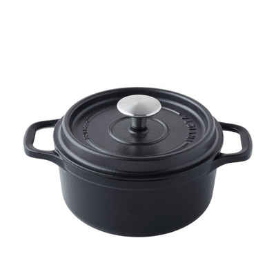 Invicta Bräter Cocottes, Cocotte rund 26 cm / 5 L - Gusseisen schwarz