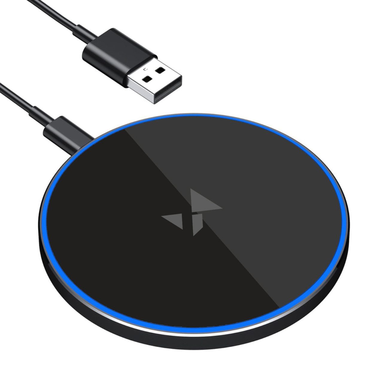 Wozinsky WLI-01Y Induktions-Ladegerät (Ladegerät mit USB-C Kabel, Ultraflaches 15 W Qi-Ladegerät mit USB-C Kabel)