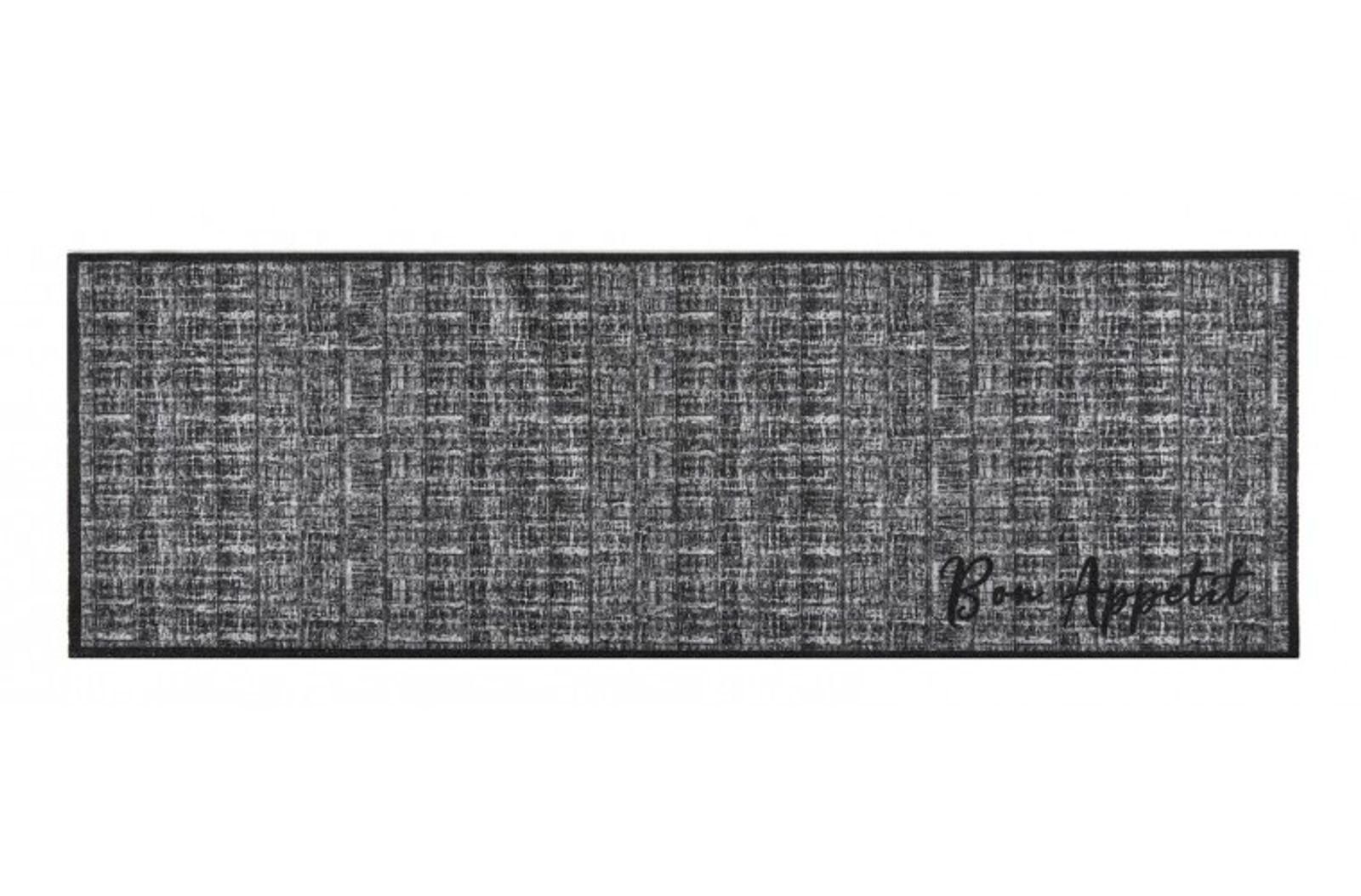 Läufer MD Entree Cook&Wash Eingangsmatte - Teppichmatte - Küchenteppich, MD Entree, rechteckig, Höhe: 5 mm, bei 30° waschbar, anti-rutsch, 50 x 150 cm, Bon Couture, grau